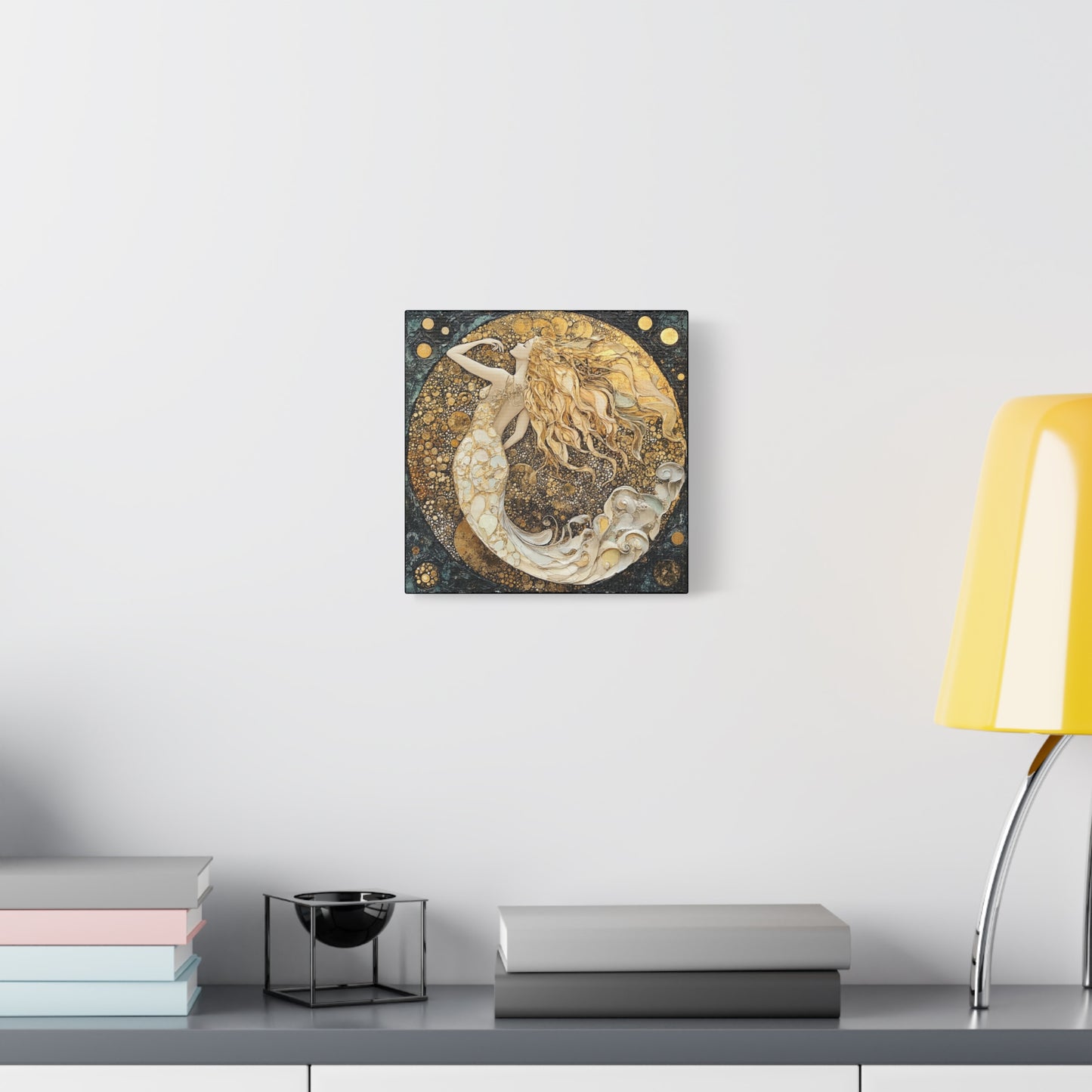 Elegant Mermaid Canvas Art, Home Decor, Wall Art, Gift for Her, Coastal Vibes, Housewarming Gift