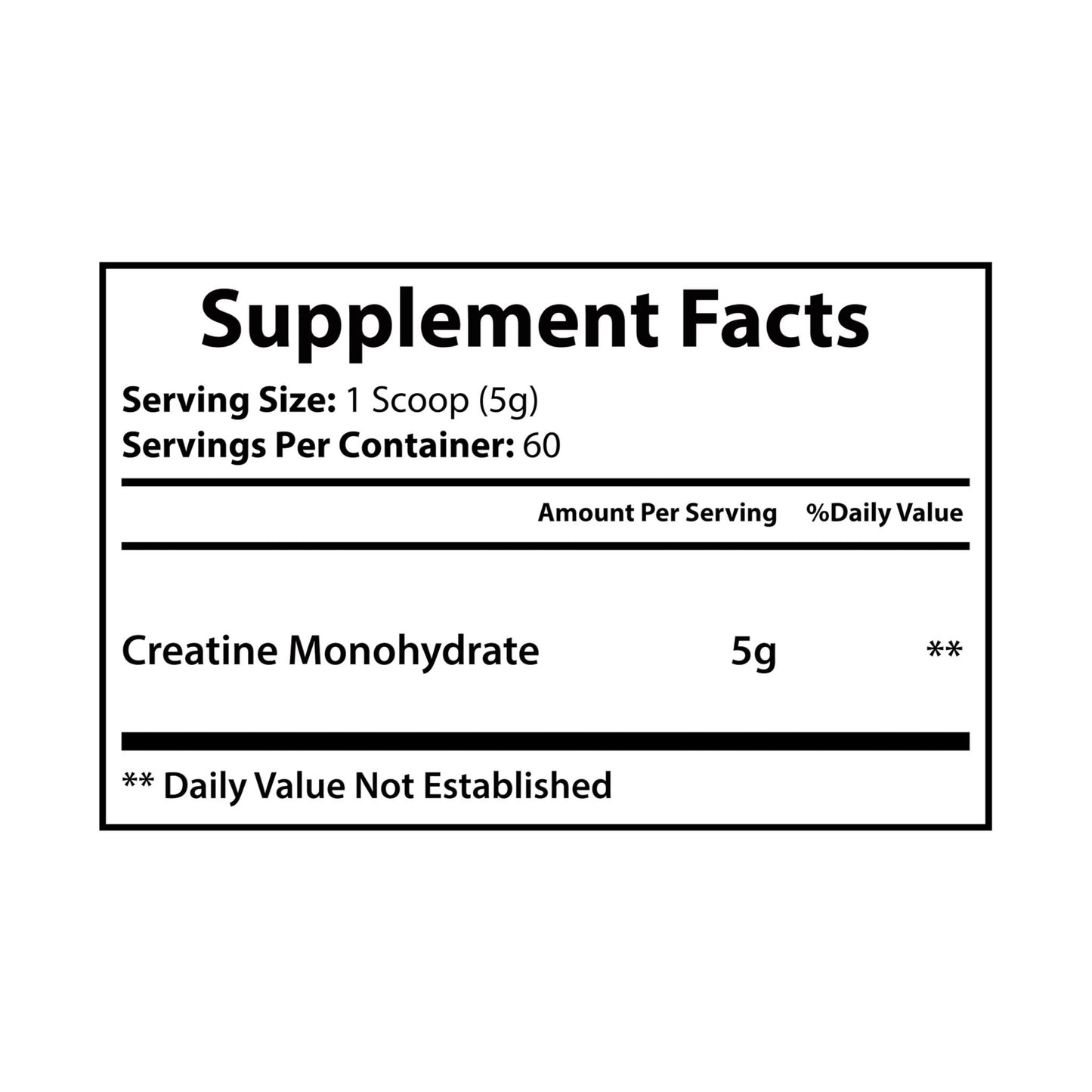 Creatine Monohydrate Supplement (300g, 10.58oz) Year of The Horse Illustration