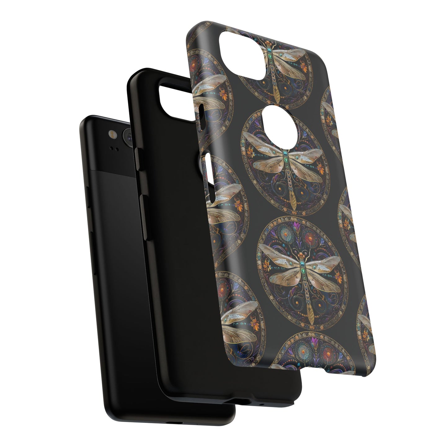 Dragonfly Phone Case, Tough Phone Cover, Artistic Cell Phone Accessory, Gift for Nature Lovers, Unique Phone Protector