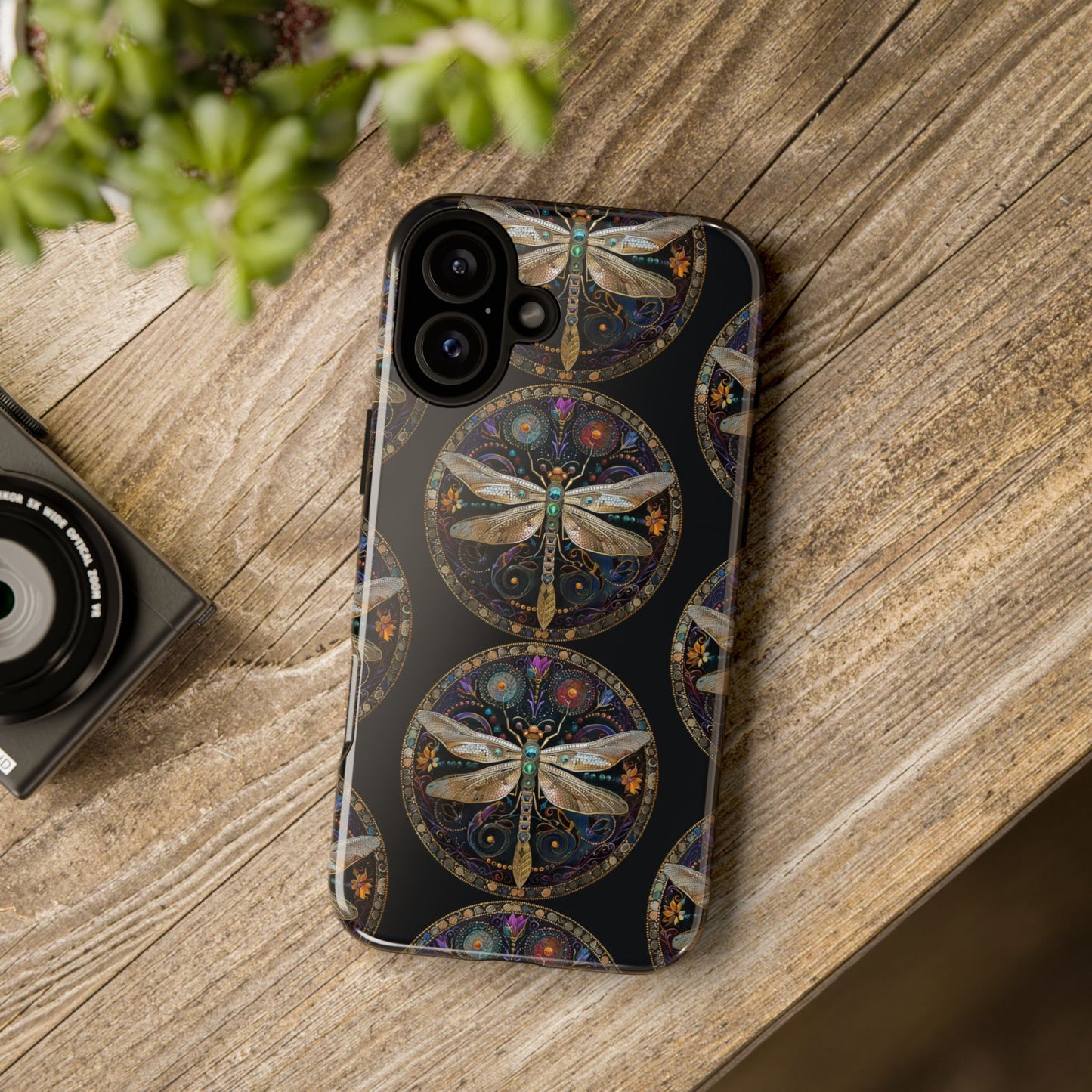 Dragonfly Phone Case, Tough Phone Cover, Artistic Cell Phone Accessory, Gift for Nature Lovers, Unique Phone Protector