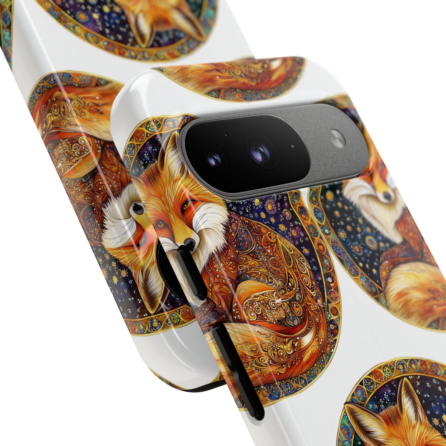 Artistic Fox Phone Case, Tough Phone Cover, Unique Gift for Animal Lovers, Stylish Tech Accessory, Nature-Inspired Decor