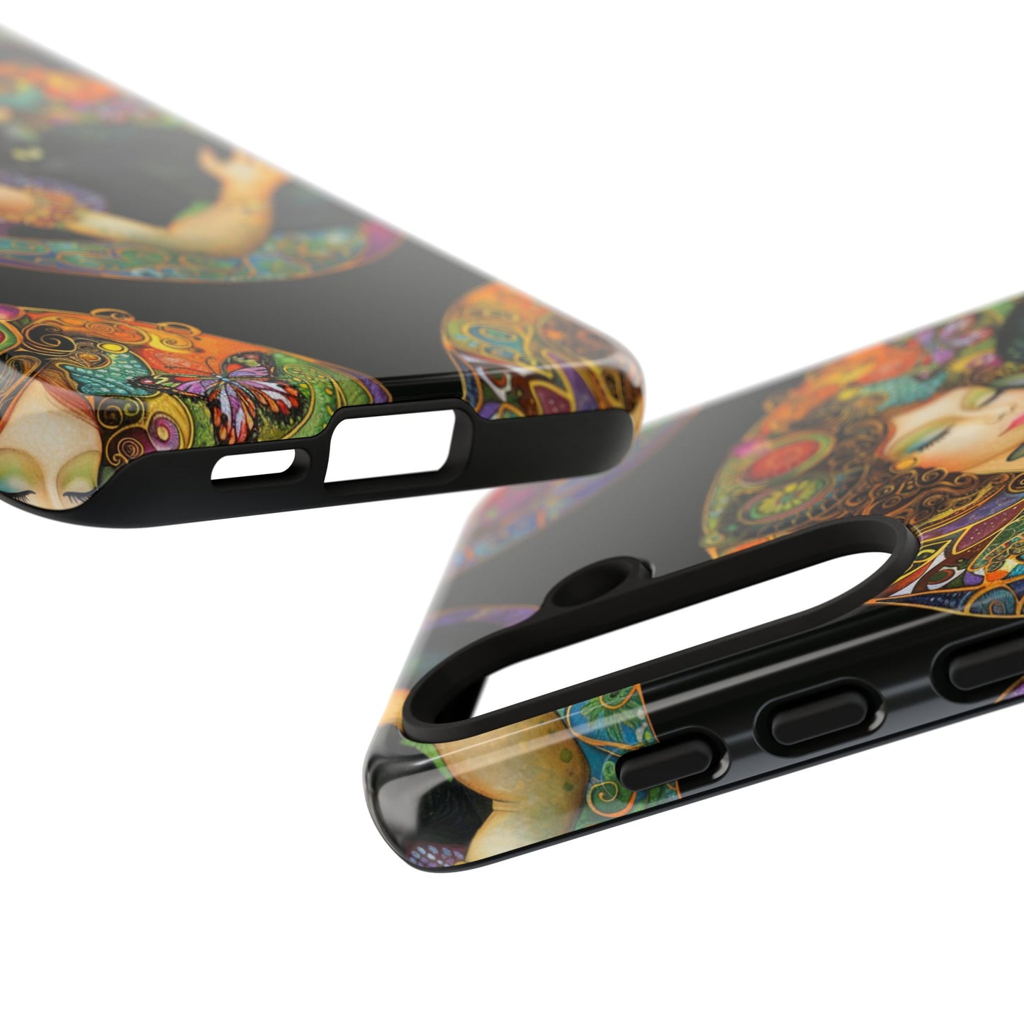 Tough Cases Phone Case, Colorful Protective Cover for Cat Lovers, Trendy Gift for Birthdays, Unique Art Phone Accessories