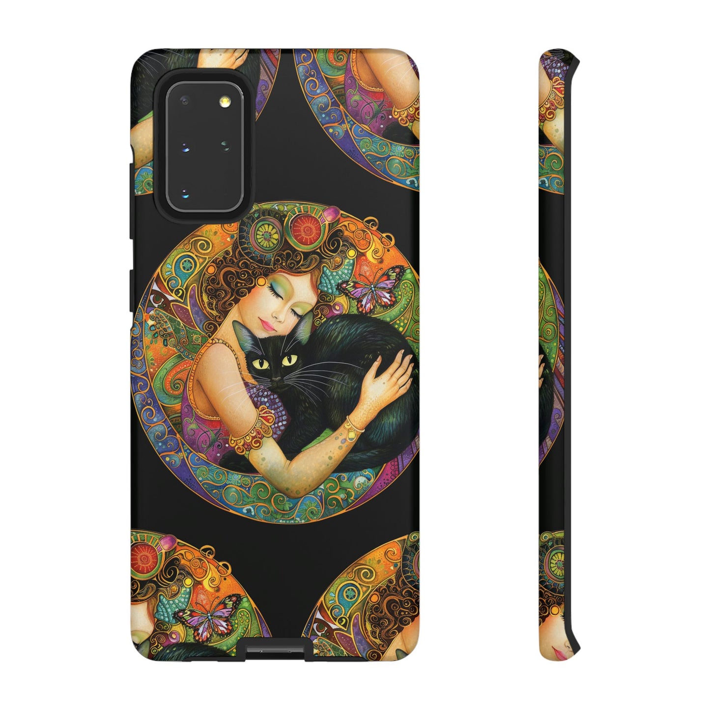 Tough Cases Phone Case, Colorful Protective Cover for Cat Lovers, Trendy Gift for Birthdays, Unique Art Phone Accessories