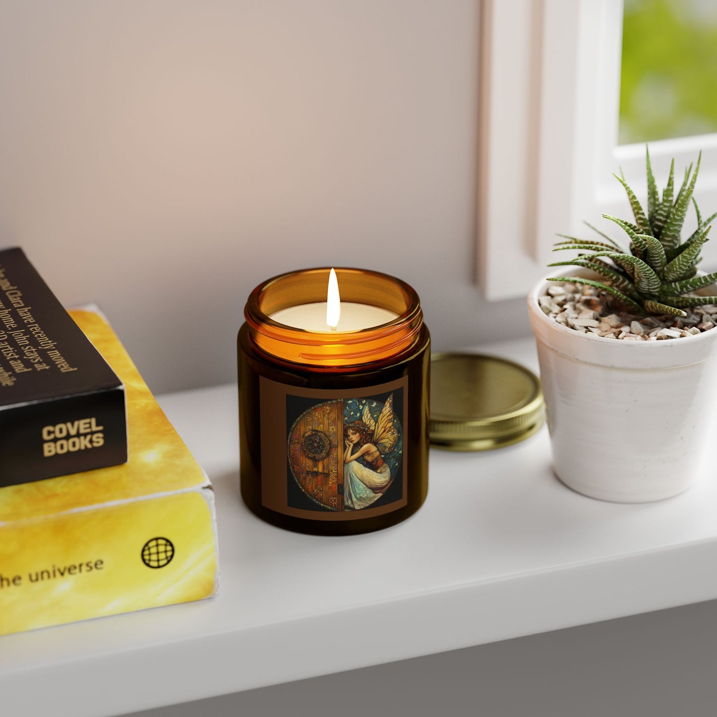 Fairy Door Scented Candle | Enchanted Home Decor, Relaxation Gift, Aromatherapy Candle, Magical Room Accent, Cozy Ambience
