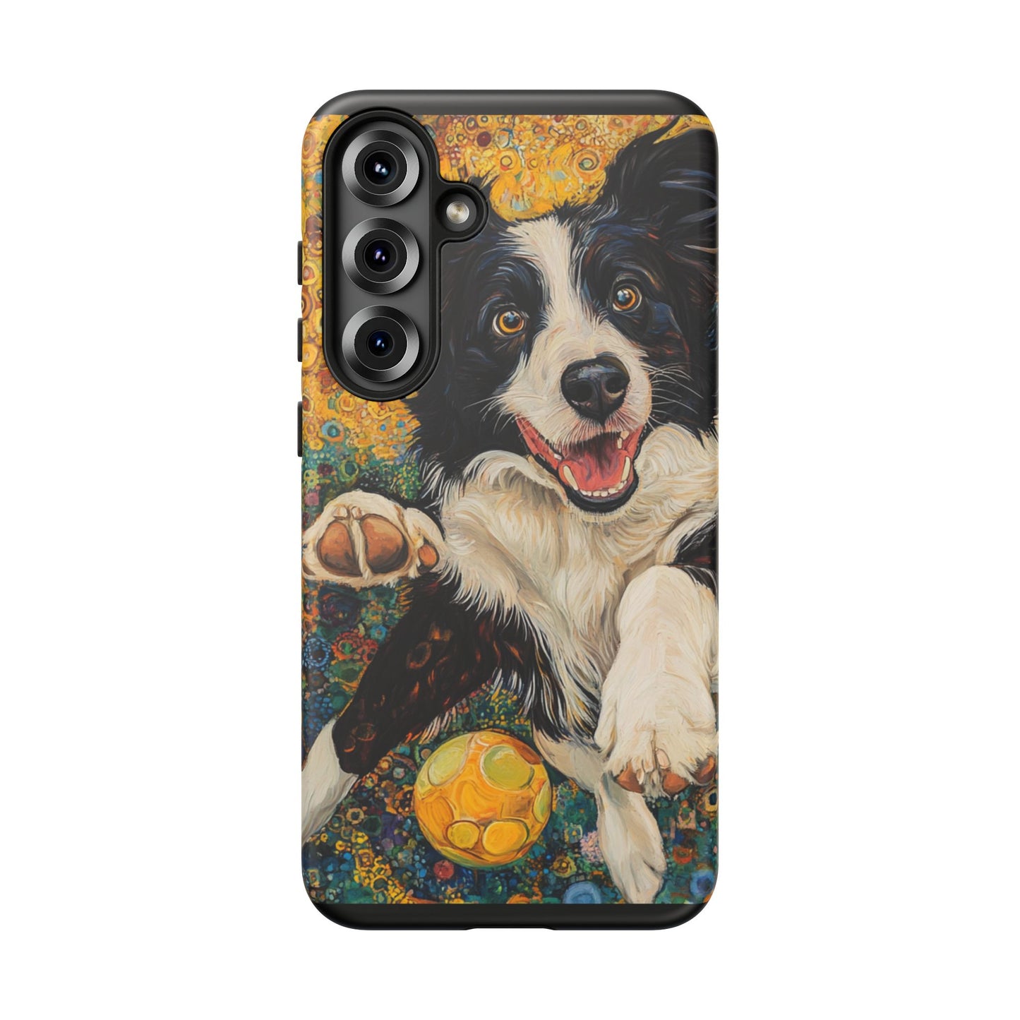 Border Collie Phone Case, Tough Cases, Pet Gifts, Customized Dog Accessories, Dog Mom Gift, Colorful Animal Artwork