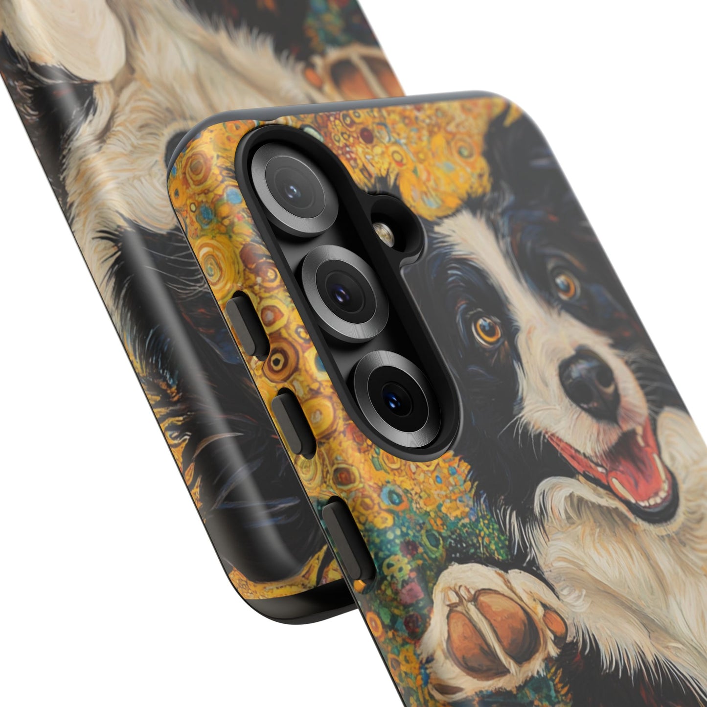 Border Collie Phone Case, Tough Cases, Pet Gifts, Customized Dog Accessories, Dog Mom Gift, Colorful Animal Artwork