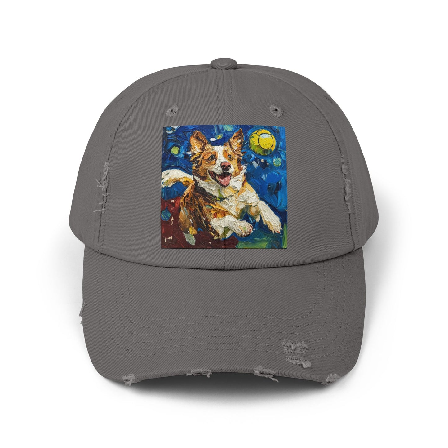 Pickleball Australian Shepherd Lovers Unisex Distressed Cap, Pet Lover Gift, Casual Hat, Unique Dog Art Cap, Birthday Gift for Dog Owners