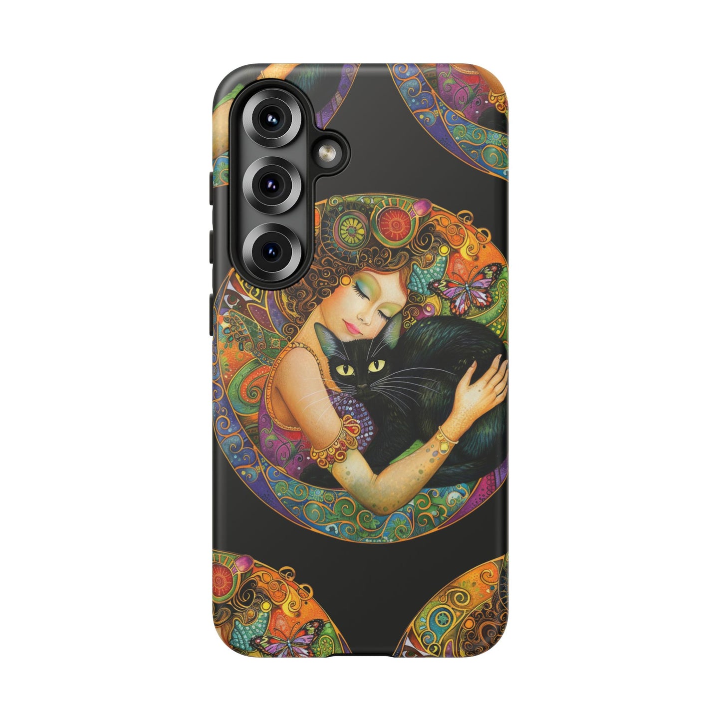 Tough Cases Phone Case, Colorful Protective Cover for Cat Lovers, Trendy Gift for Birthdays, Unique Art Phone Accessories