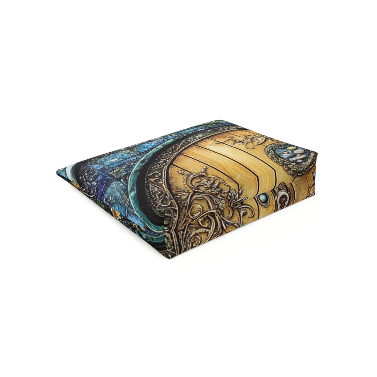 Fairy Door Mystical Floral Cosmetic Bag | Travel Pouch, Makeup Organizer, Gift for Her, Boho Style, Unique Design