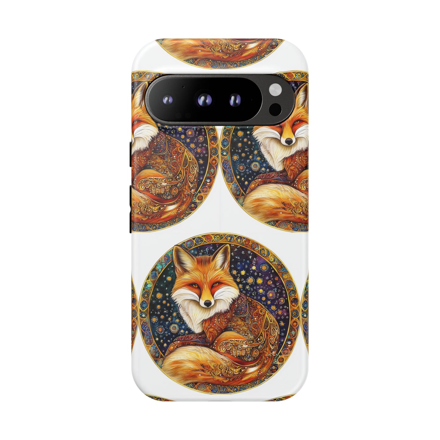 Artistic Fox Phone Case, Tough Phone Cover, Unique Gift for Animal Lovers, Stylish Tech Accessory, Nature-Inspired Decor