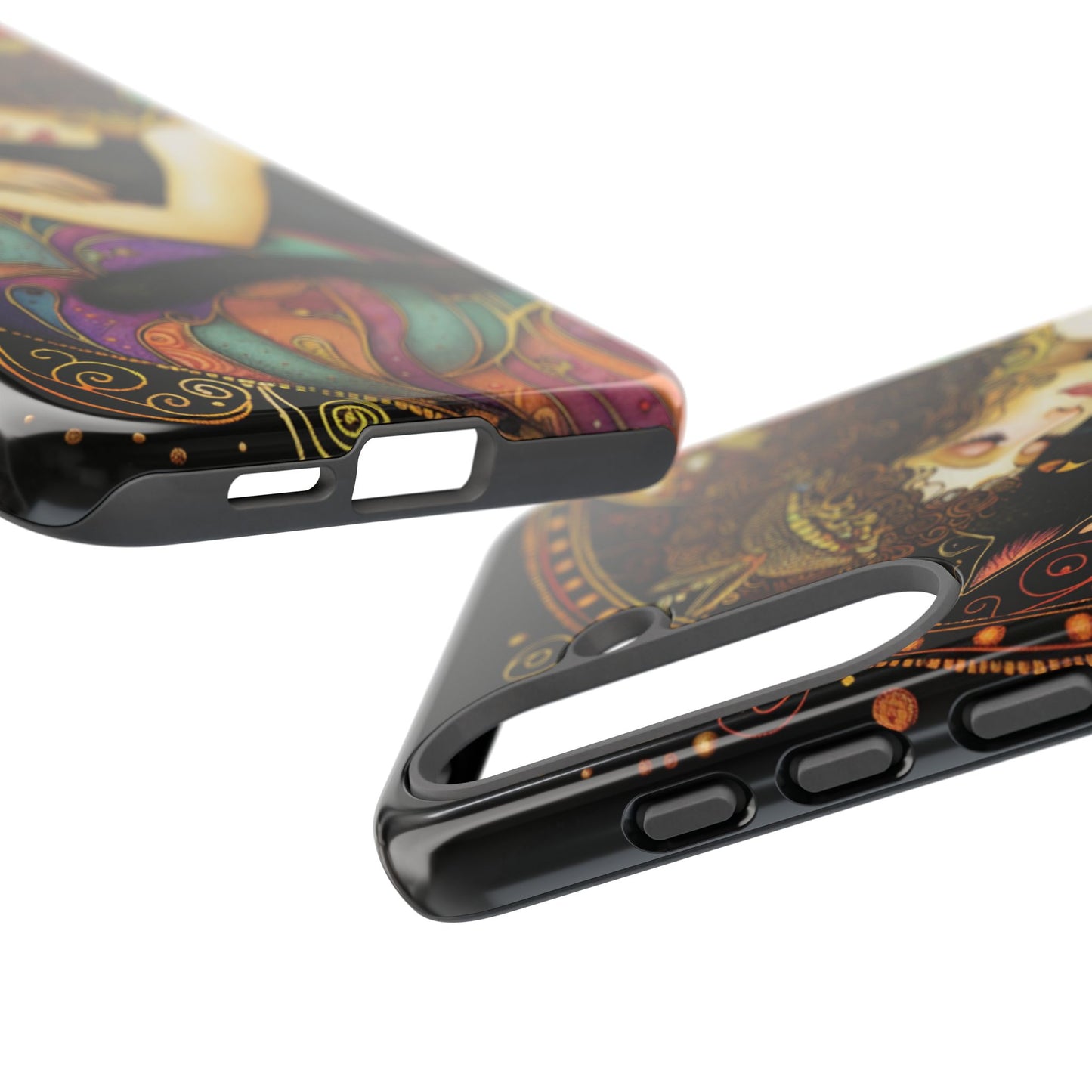 Artistic Phone Case for Cat Lovers, Tough Cases with Enchanting Design, Unique Gift for Birthdays, Holidays, and Celebrations
