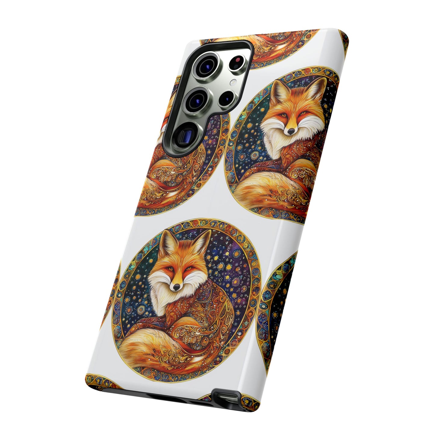 Artistic Fox Phone Case, Tough Phone Cover, Unique Gift for Animal Lovers, Stylish Tech Accessory, Nature-Inspired Decor