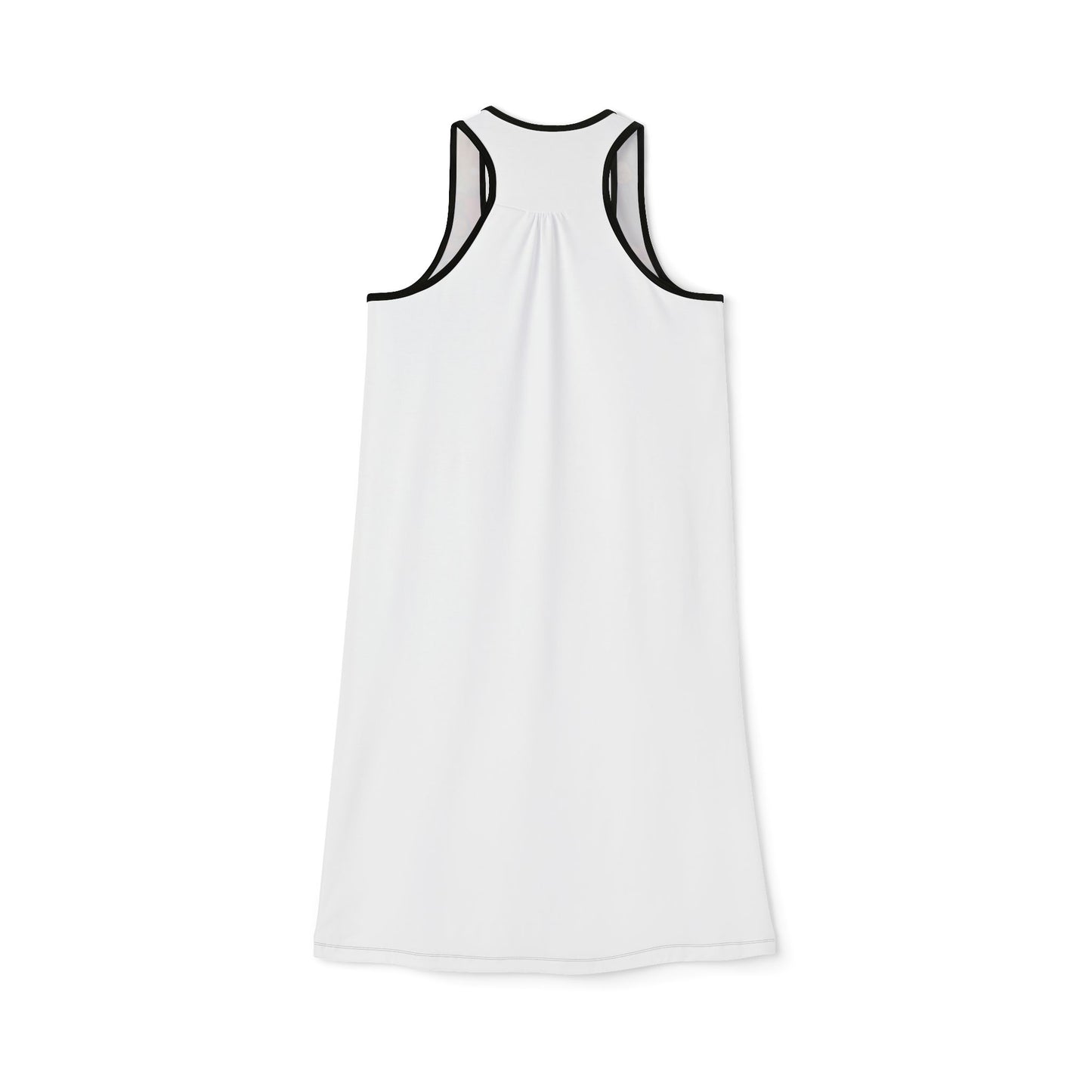 Geisha Cat Women’s Racerback Dress with Cat Design | Summer Fashion, Casual Dress, Beachwear, Festival Attire, Unique Gift