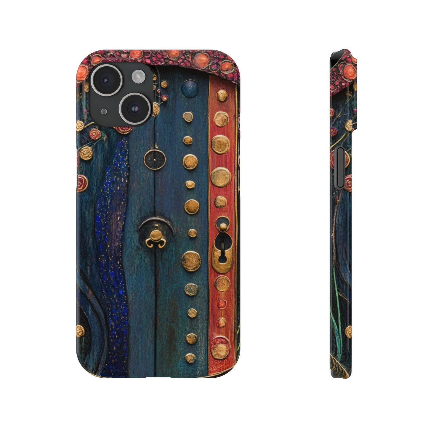 Fairy Door Artistic Slim Phone Cases, Unique Phone Cover, Gift for Art Lovers, Decorative Case, Phone Accessory