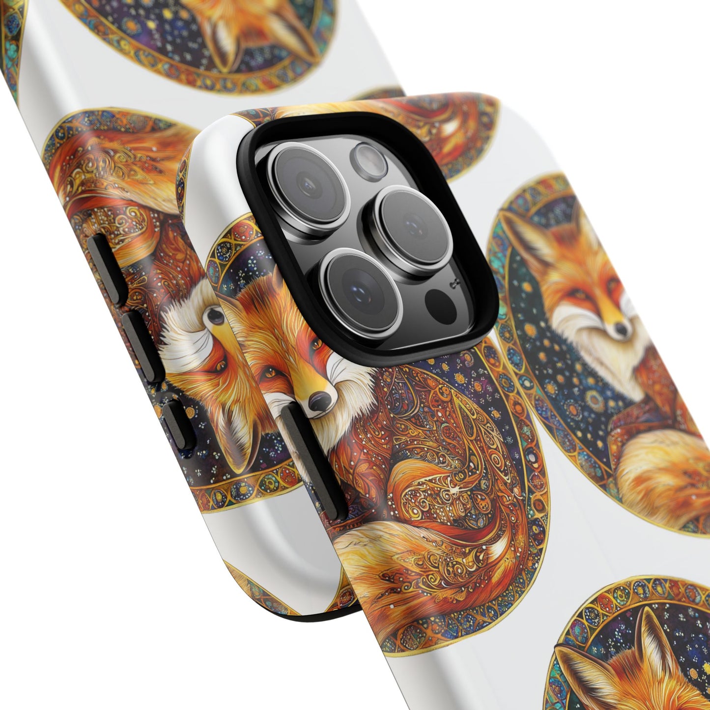 Artistic Fox Phone Case, Tough Phone Cover, Unique Gift for Animal Lovers, Stylish Tech Accessory, Nature-Inspired Decor