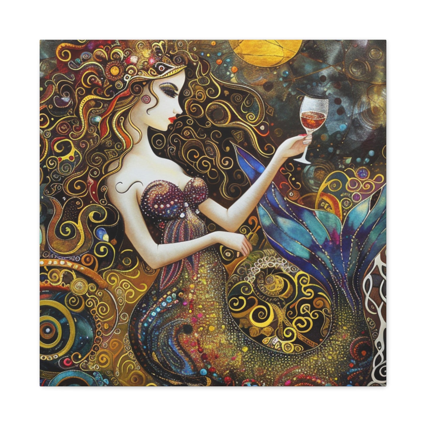 Whimsical Mermaid Art Canvas