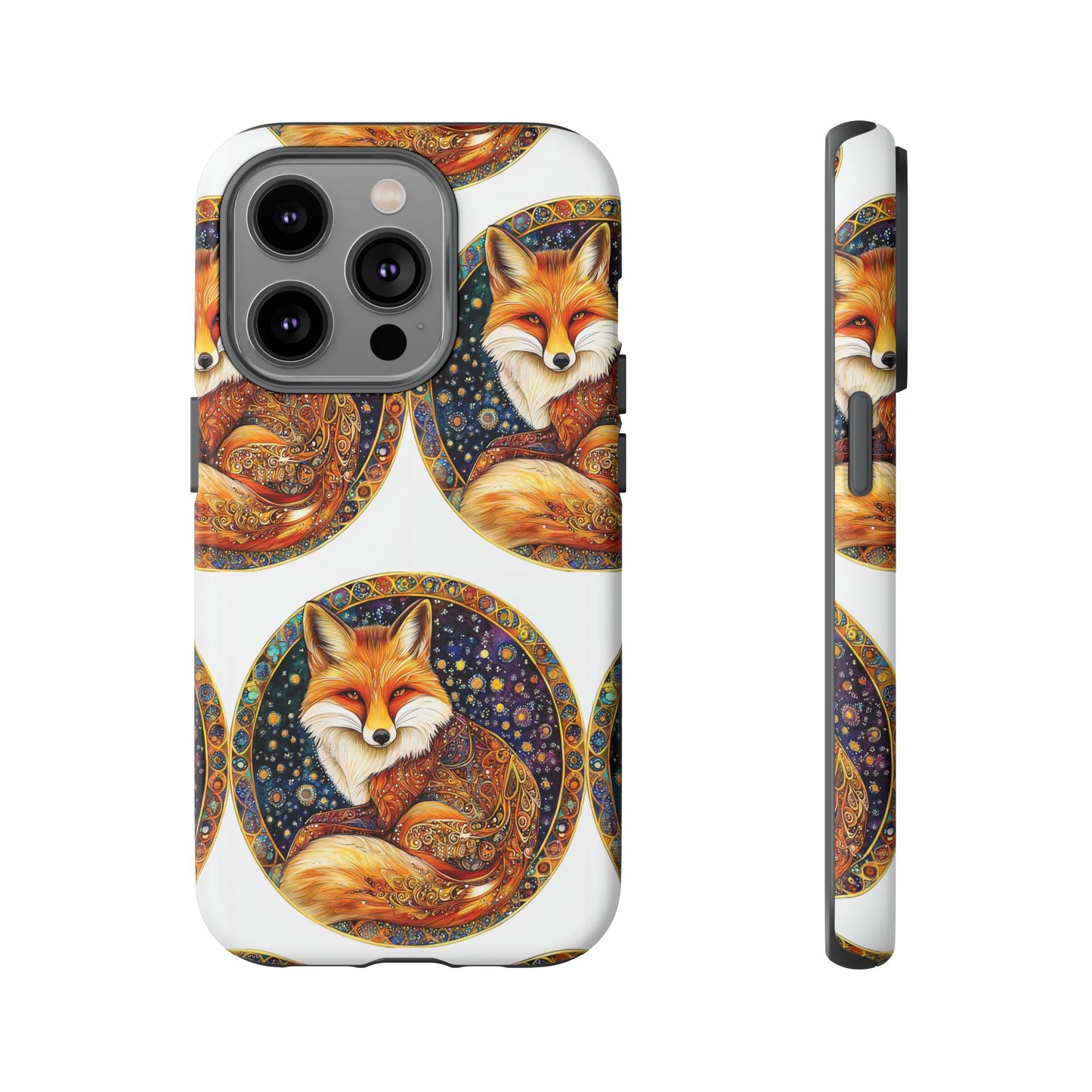 Artistic Fox Phone Case, Tough Phone Cover, Unique Gift for Animal Lovers, Stylish Tech Accessory, Nature-Inspired Decor