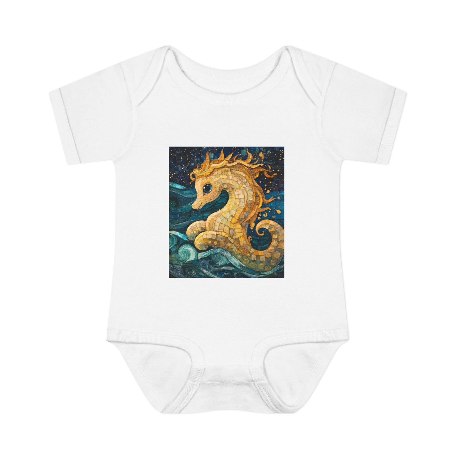 Baby Seahorse Baby Bodysuit, Cute Infant Clothing, Ocean Theme Baby Gift, Nursery Decor, Baby Shower Gift, Sea Creature Outfit