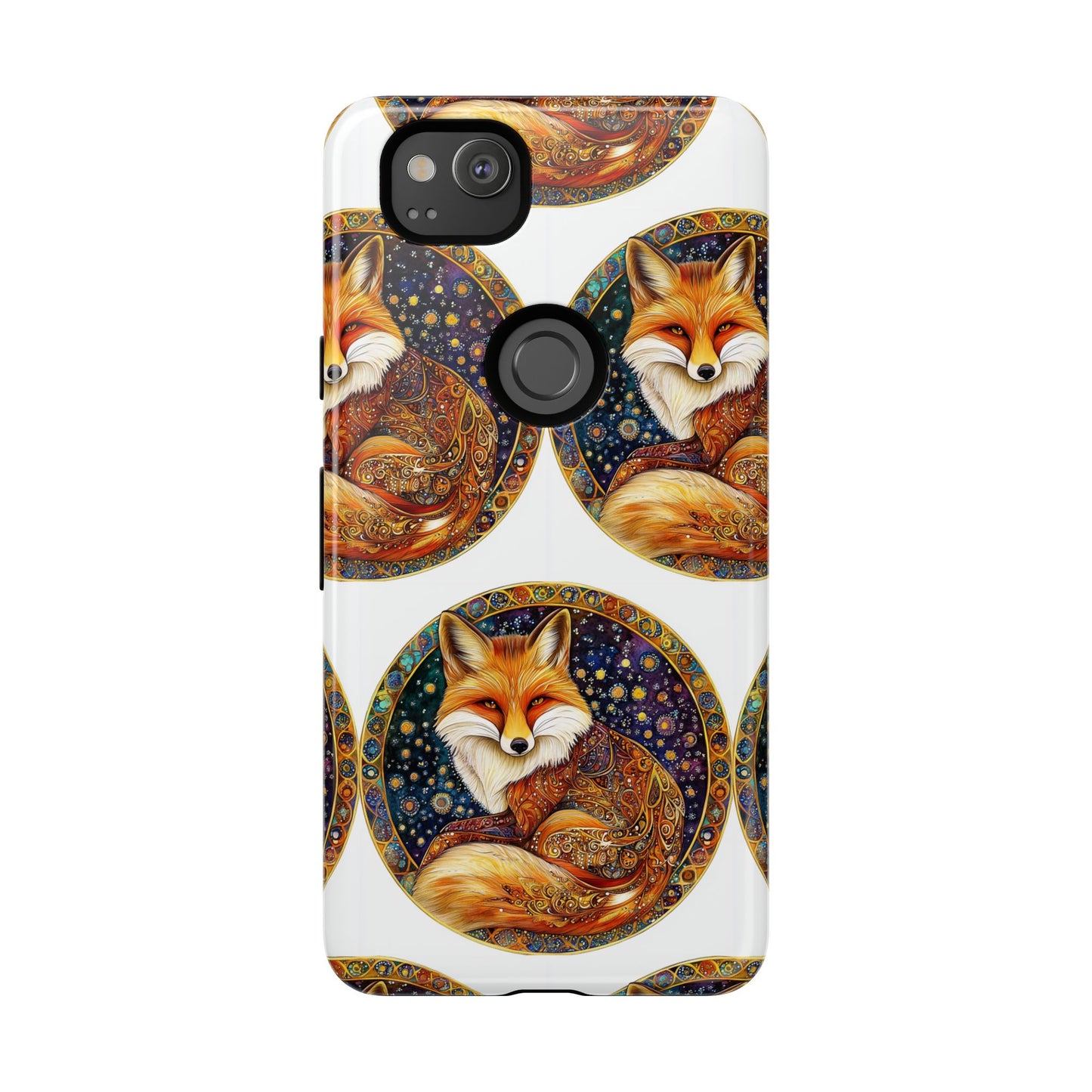 Artistic Fox Phone Case, Tough Phone Cover, Unique Gift for Animal Lovers, Stylish Tech Accessory, Nature-Inspired Decor