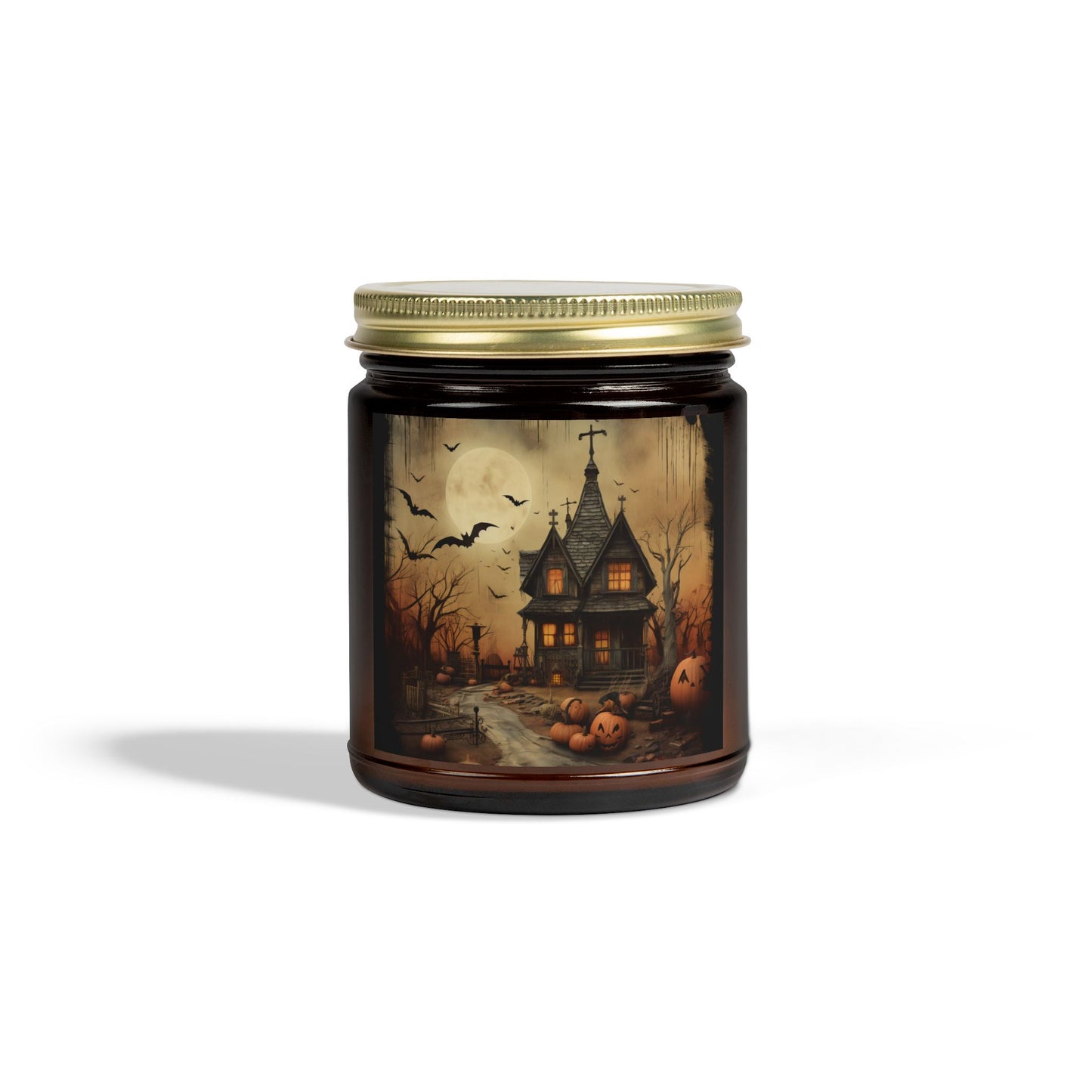 Halloween Haunted House Scented Candle | Spooky Home Decor, Gifts for Fall, Aromatherapy Candle, Unique Candle for Halloween