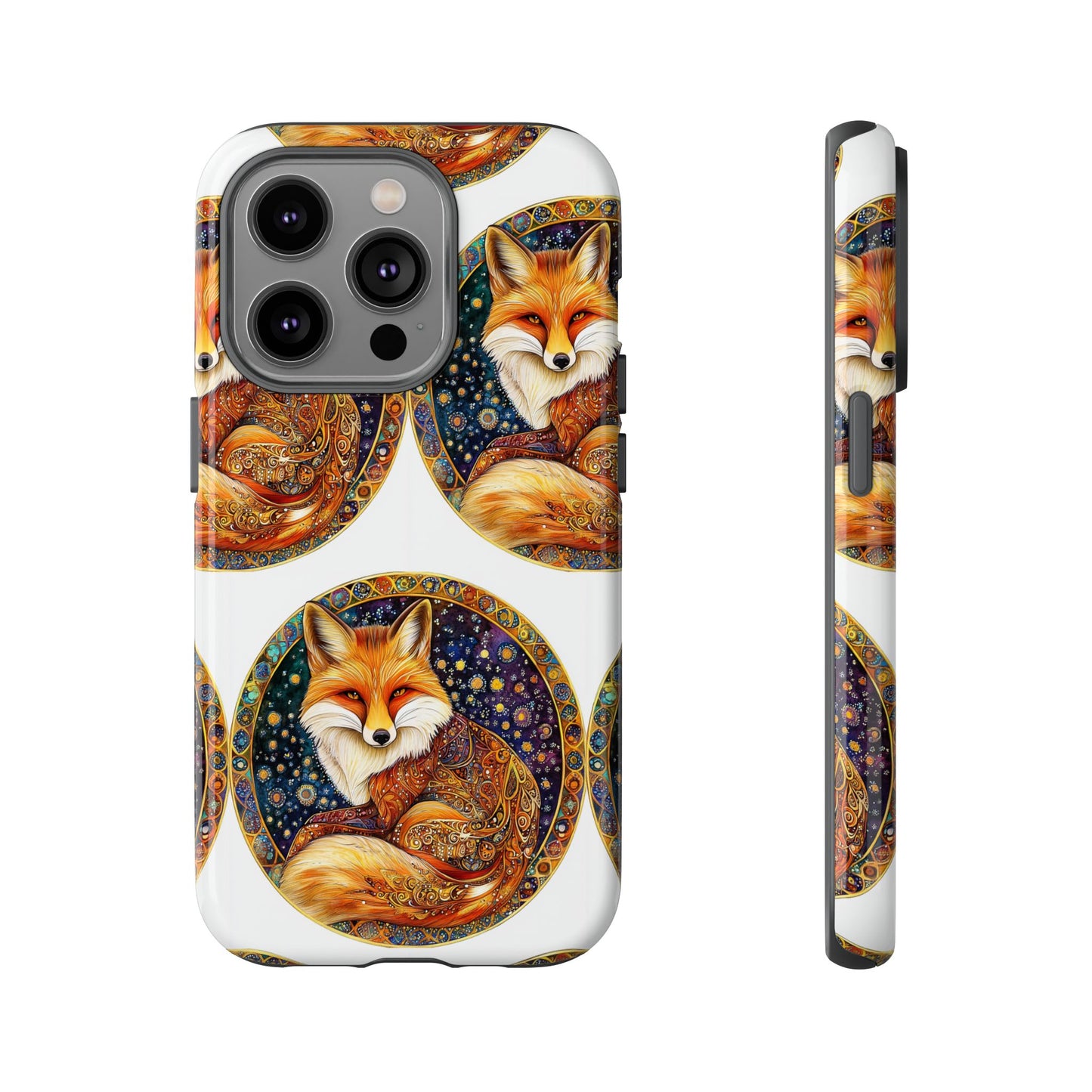 Artistic Fox Phone Case, Tough Phone Cover, Unique Gift for Animal Lovers, Stylish Tech Accessory, Nature-Inspired Decor