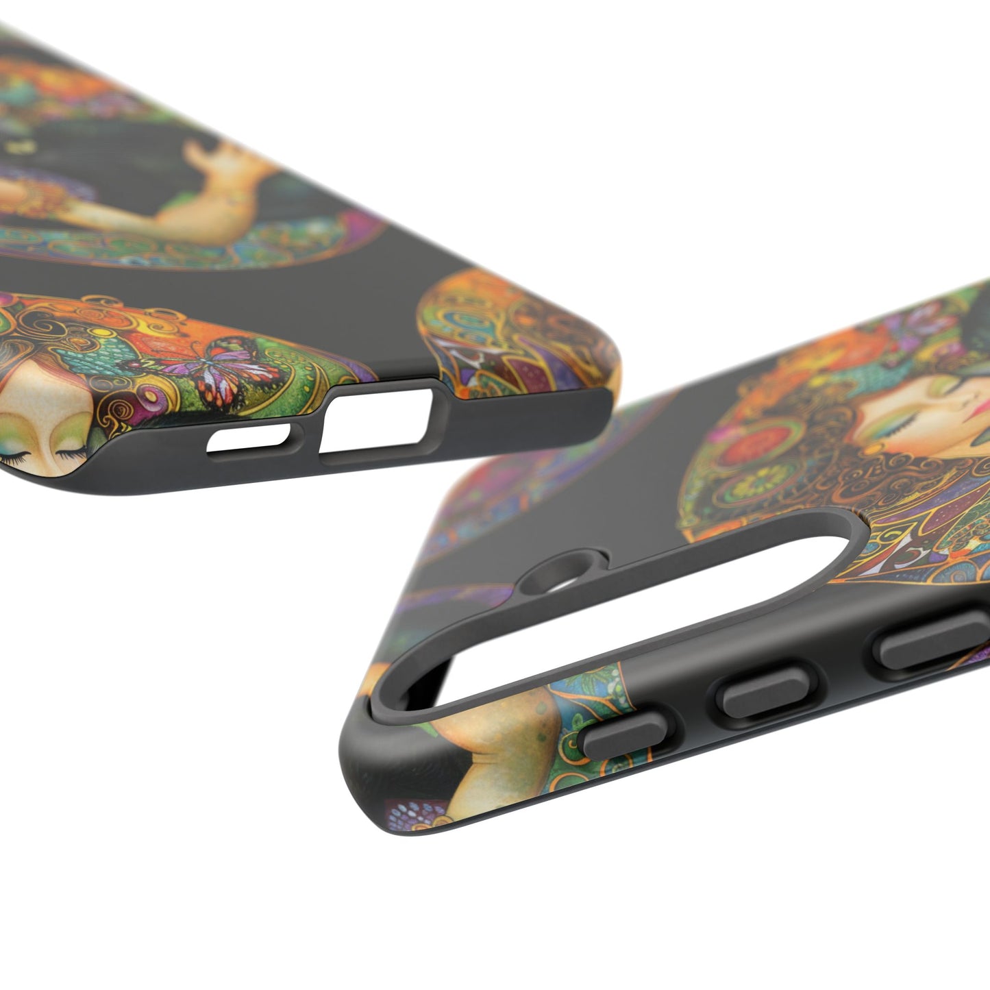 Tough Cases Phone Case, Colorful Protective Cover for Cat Lovers, Trendy Gift for Birthdays, Unique Art Phone Accessories