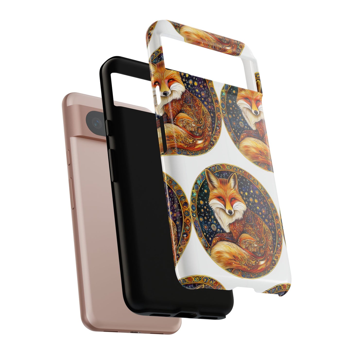 Artistic Fox Phone Case, Tough Phone Cover, Unique Gift for Animal Lovers, Stylish Tech Accessory, Nature-Inspired Decor