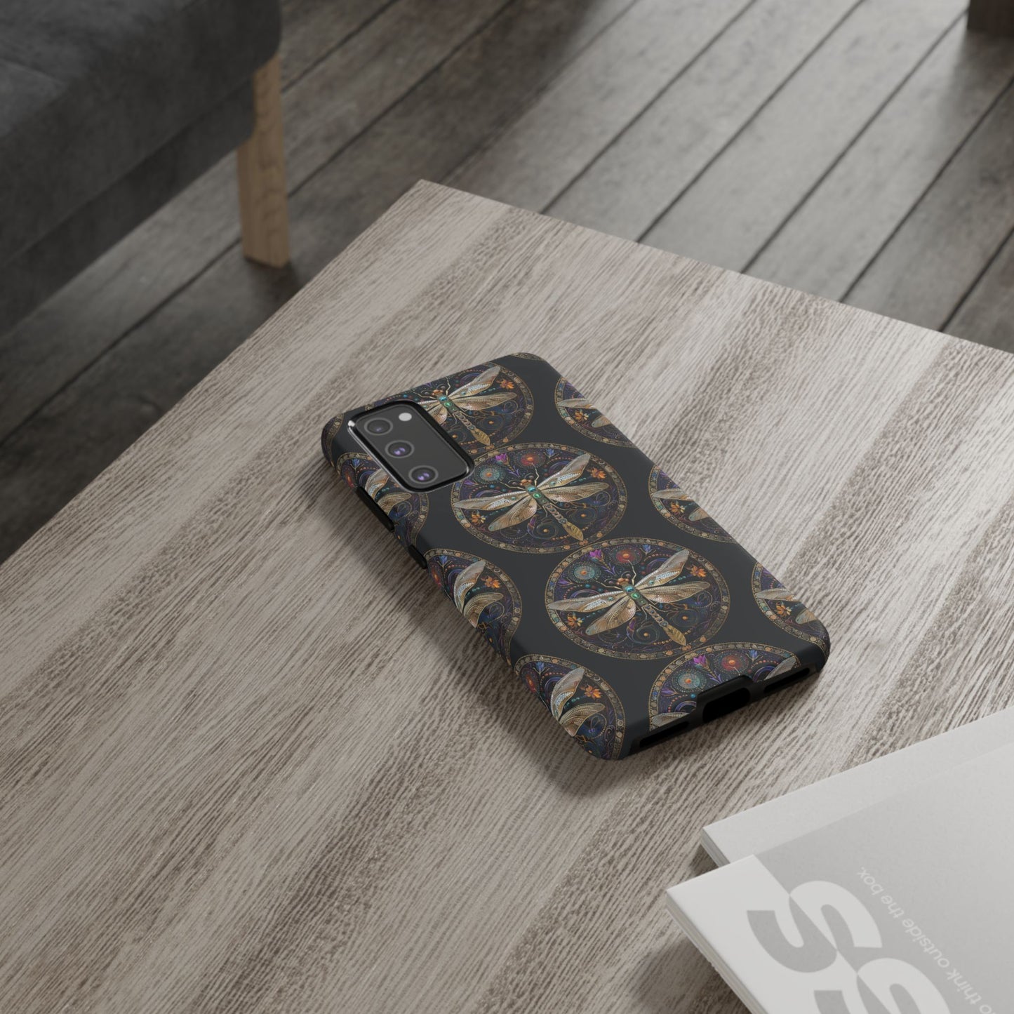Dragonfly Phone Case, Tough Phone Cover, Artistic Cell Phone Accessory, Gift for Nature Lovers, Unique Phone Protector