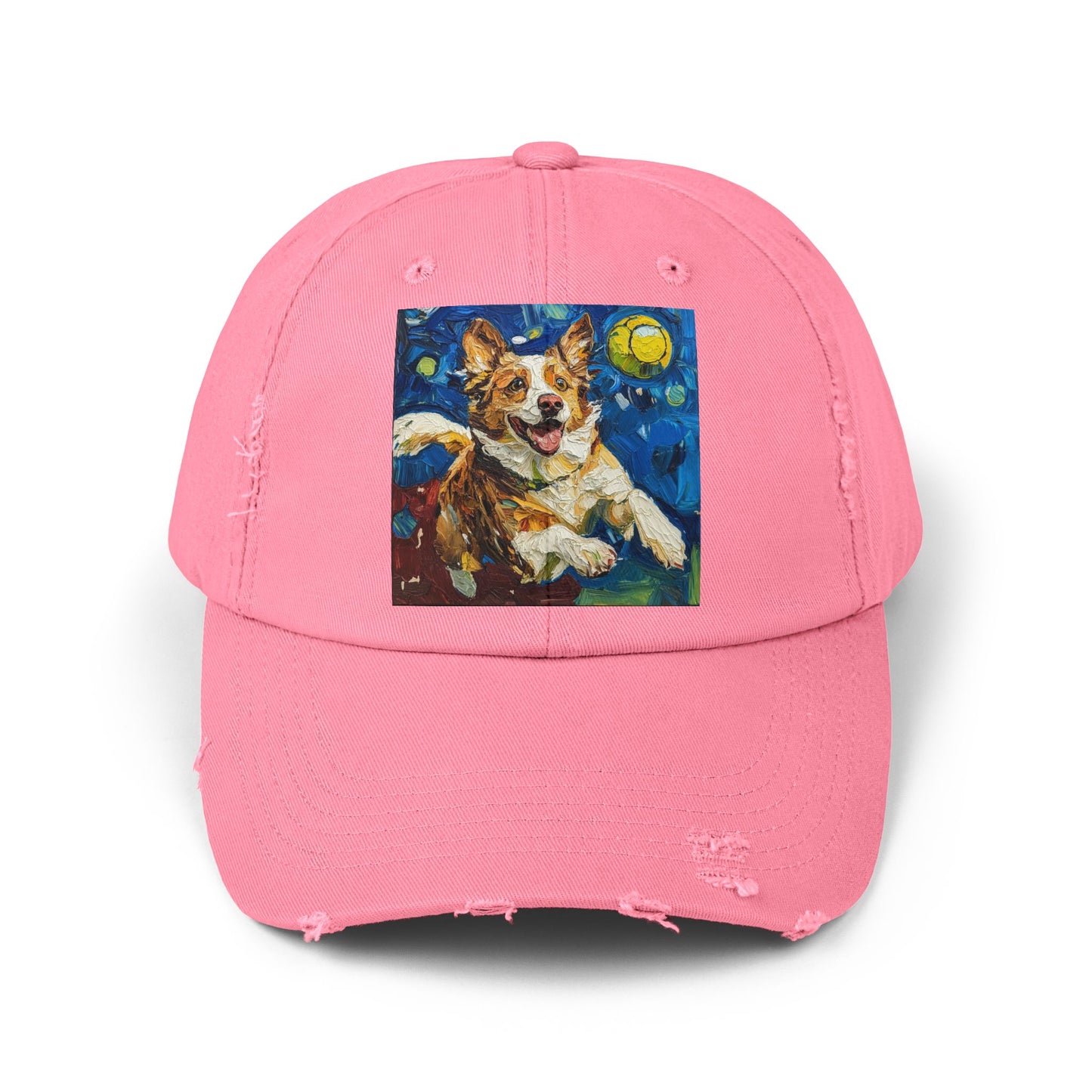 Pickleball Australian Shepherd Lovers Unisex Distressed Cap, Pet Lover Gift, Casual Hat, Unique Dog Art Cap, Birthday Gift for Dog Owners