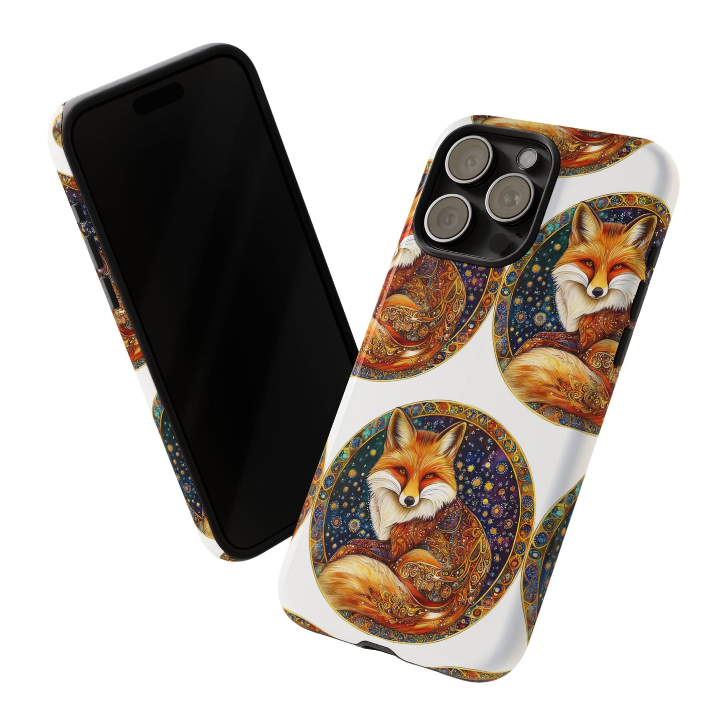 Artistic Fox Phone Case, Tough Phone Cover, Unique Gift for Animal Lovers, Stylish Tech Accessory, Nature-Inspired Decor