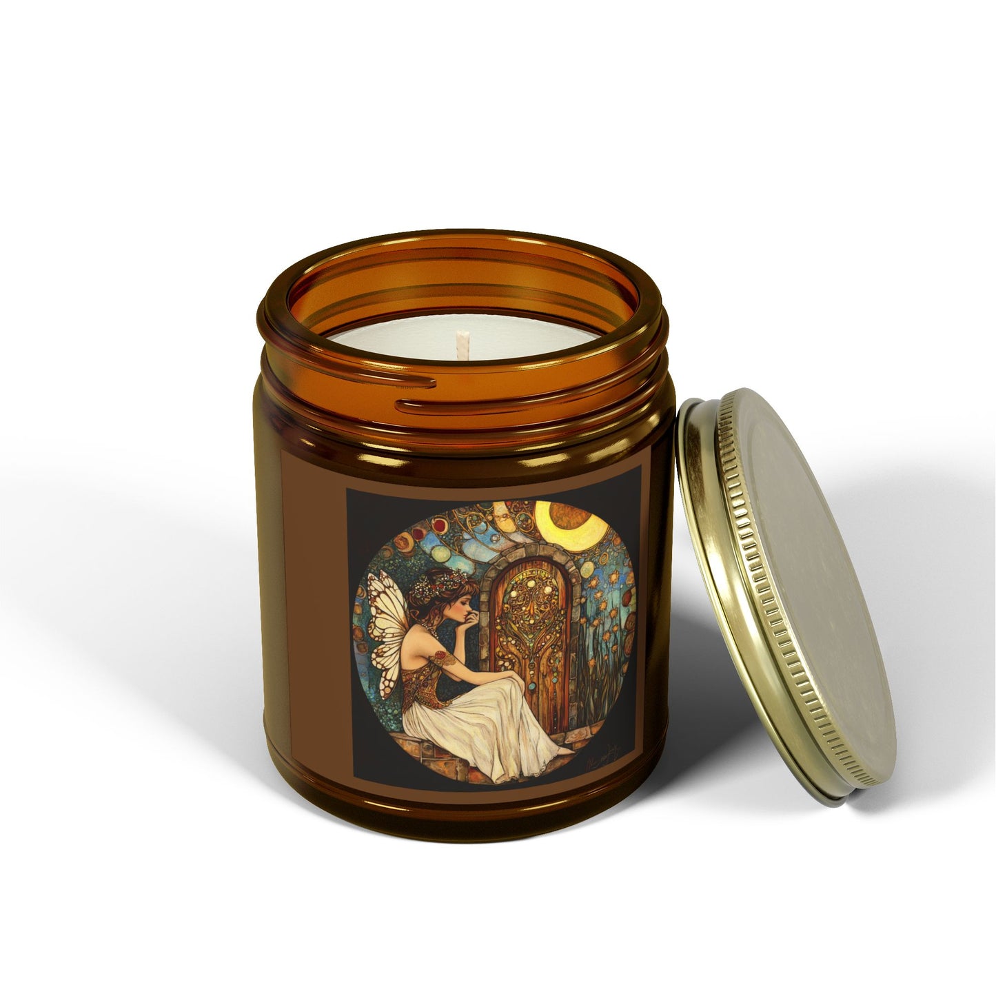 Fairy Door Aromatherapy Candles: Coconut Apricot Wax, Hand-Poured, Natural Fragrance, Home Decor, Eco-Friendly Gifts, Relaxation