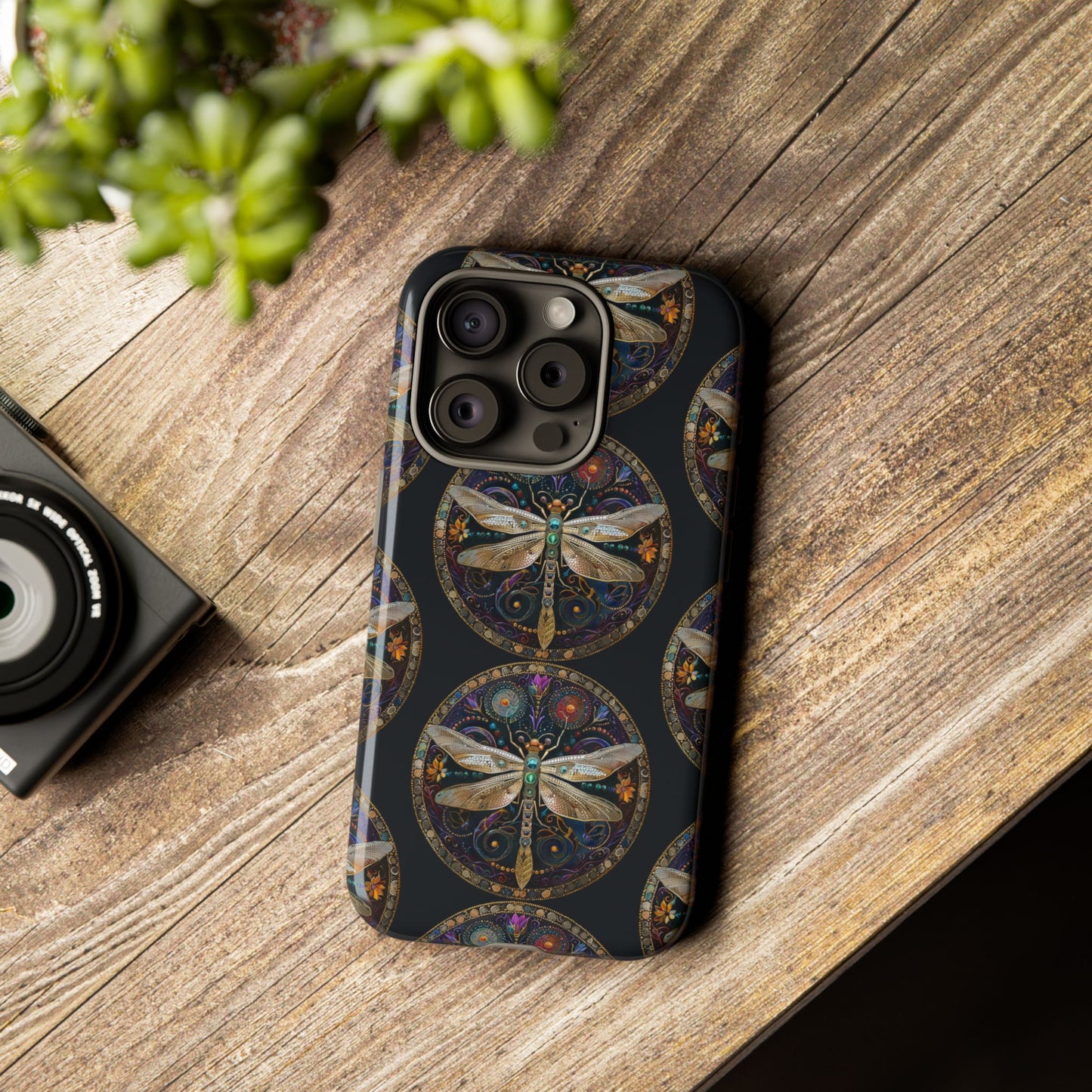 Dragonfly Phone Case, Tough Phone Cover, Artistic Cell Phone Accessory, Gift for Nature Lovers, Unique Phone Protector