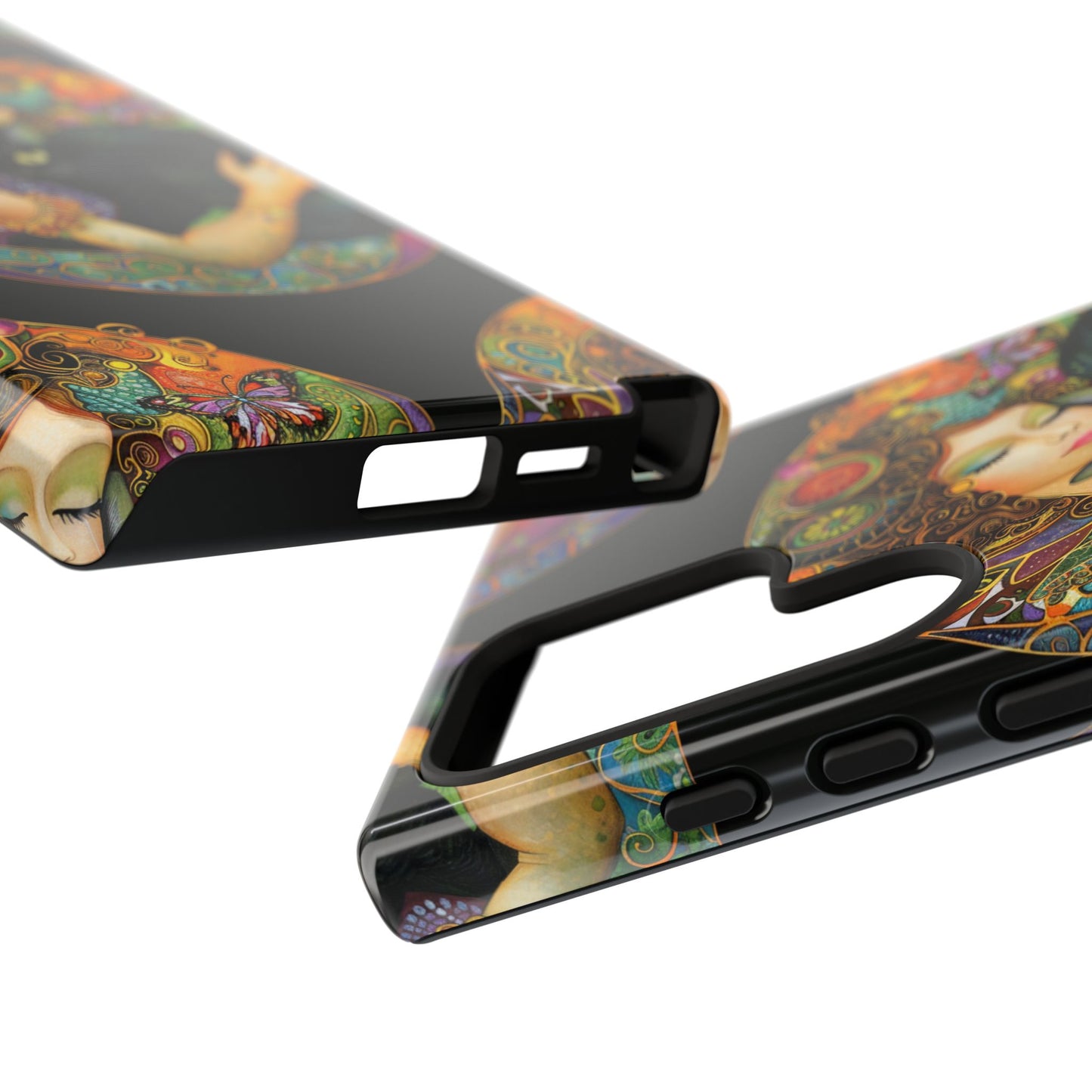Tough Cases Phone Case, Colorful Protective Cover for Cat Lovers, Trendy Gift for Birthdays, Unique Art Phone Accessories