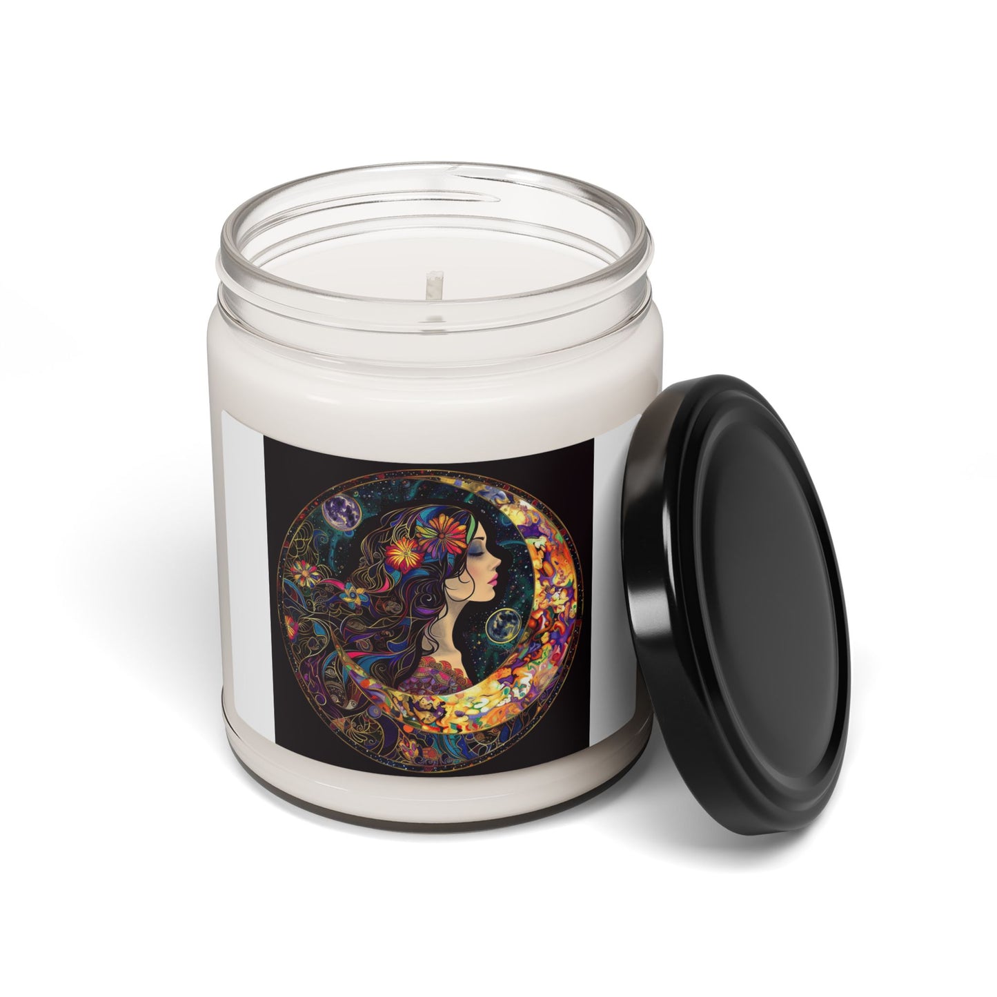 Moon Goddess Scented Candle, Aromatherapy Candle, Gift for Her, Home Decor, Meditation Candle, Bohemian Style Candle