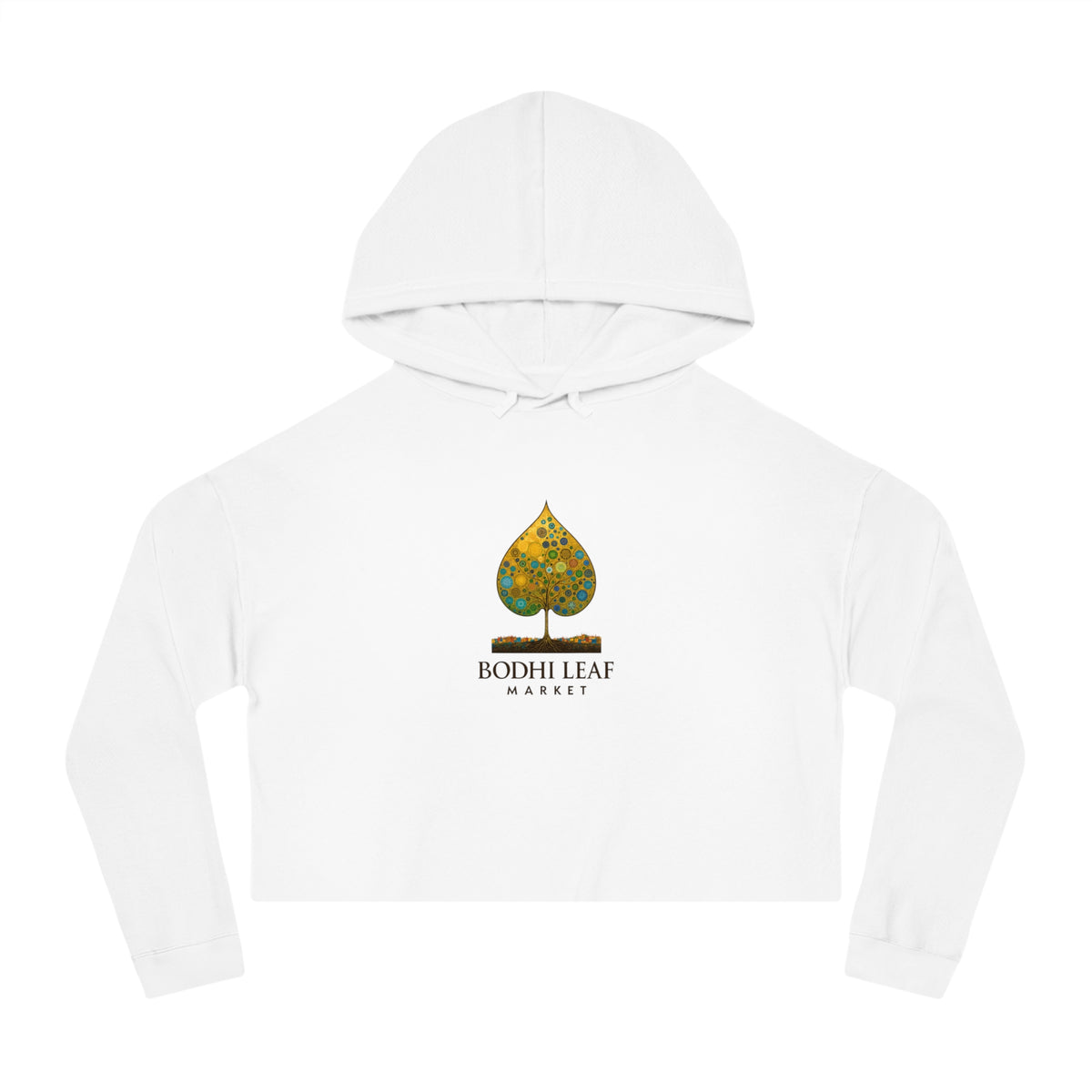 Bodhi Leaf Market Cropped Hoodie