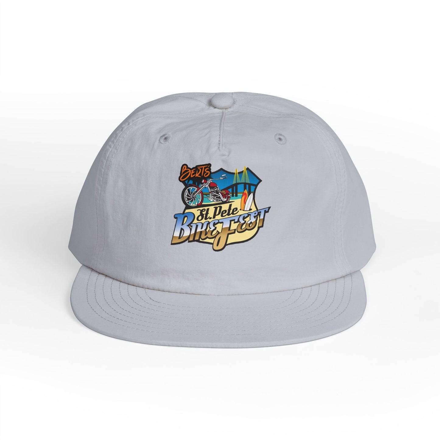 St Pete Fl Bike Fest Surf Cap for Beach Lovers | Adjustable Sun Hat | Summer Vacation Essential, Surfing Gift, Beach Party Gear, Relaxed Style, Outdoor Adventure