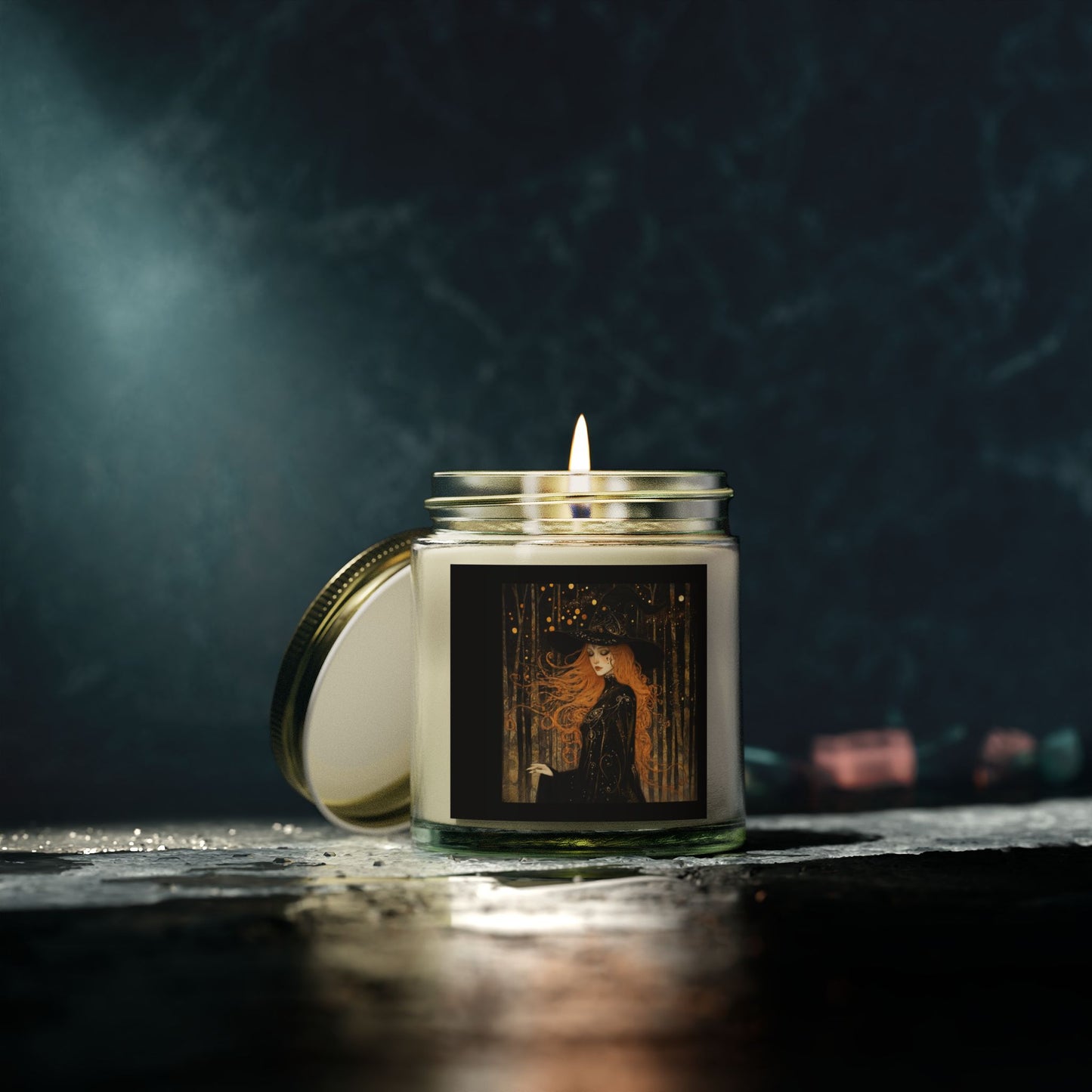 Enchanting Witchy Scented Candles - Coconut Apricot Wax, Cozy Home Decor, Gift for Witch Lovers, Halloween Vibes, Aromatherapy