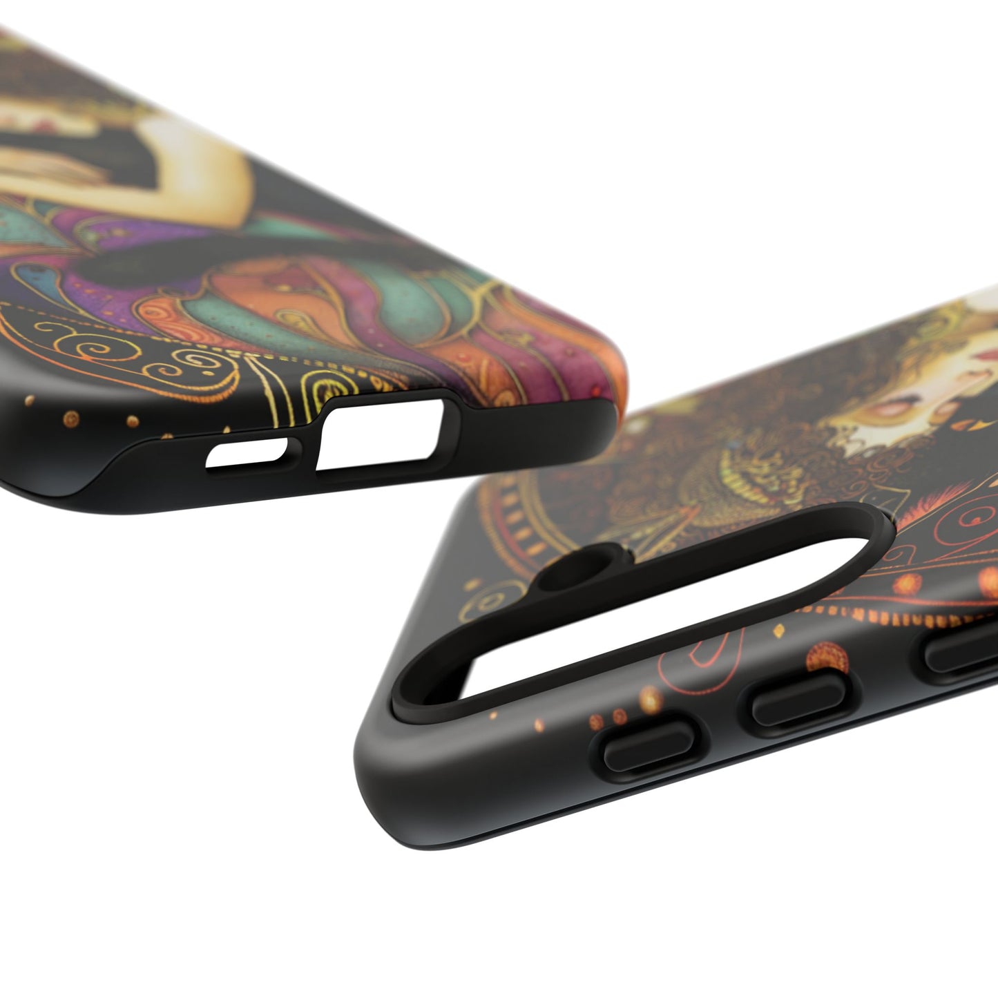 Artistic Phone Case for Cat Lovers, Tough Cases with Enchanting Design, Unique Gift for Birthdays, Holidays, and Celebrations