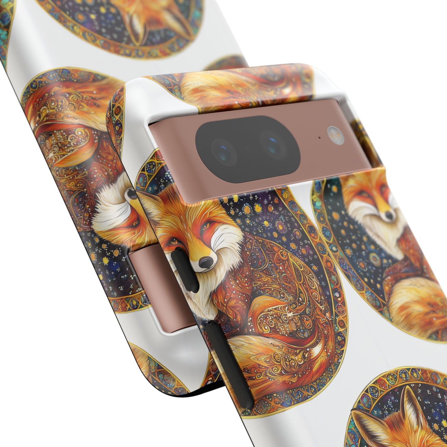 Artistic Fox Phone Case, Tough Phone Cover, Unique Gift for Animal Lovers, Stylish Tech Accessory, Nature-Inspired Decor