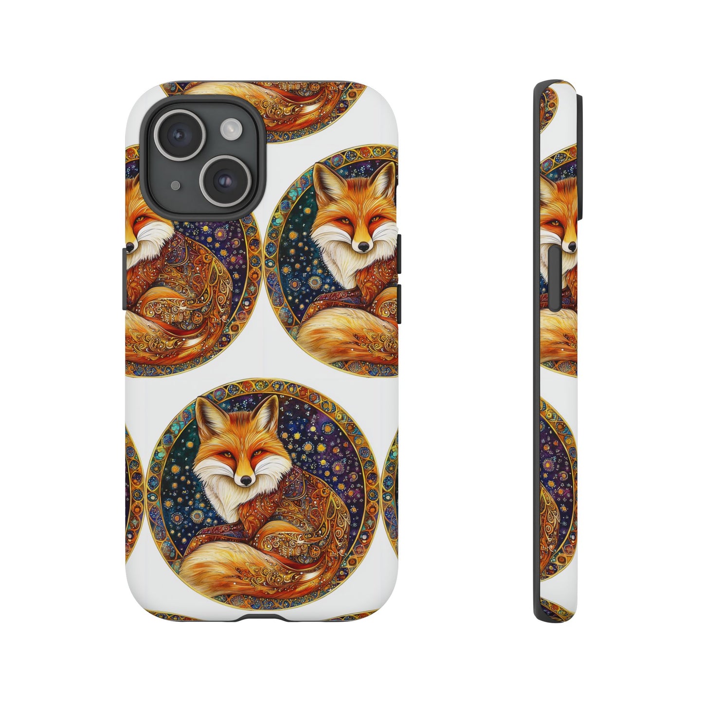Artistic Fox Phone Case, Tough Phone Cover, Unique Gift for Animal Lovers, Stylish Tech Accessory, Nature-Inspired Decor