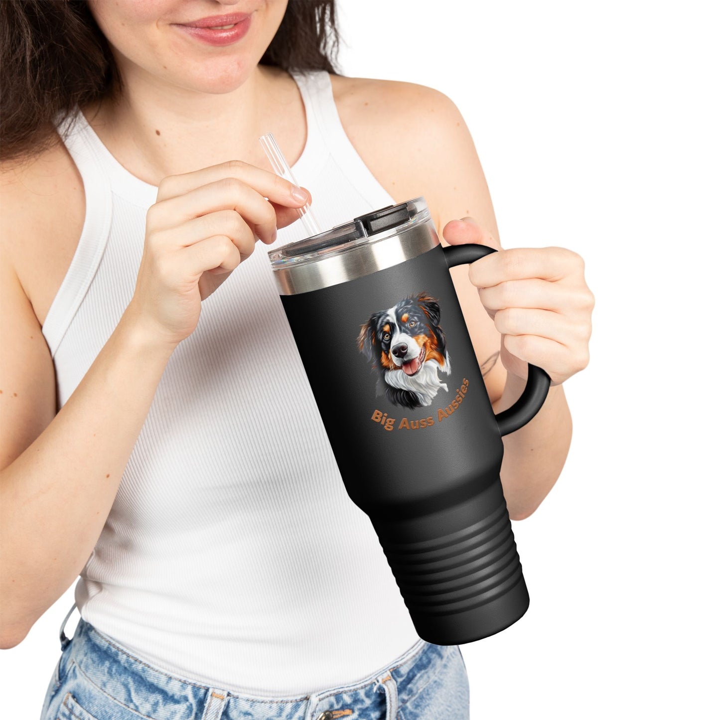 Big Auss Aussies Insulated Travel Mug - 40oz
