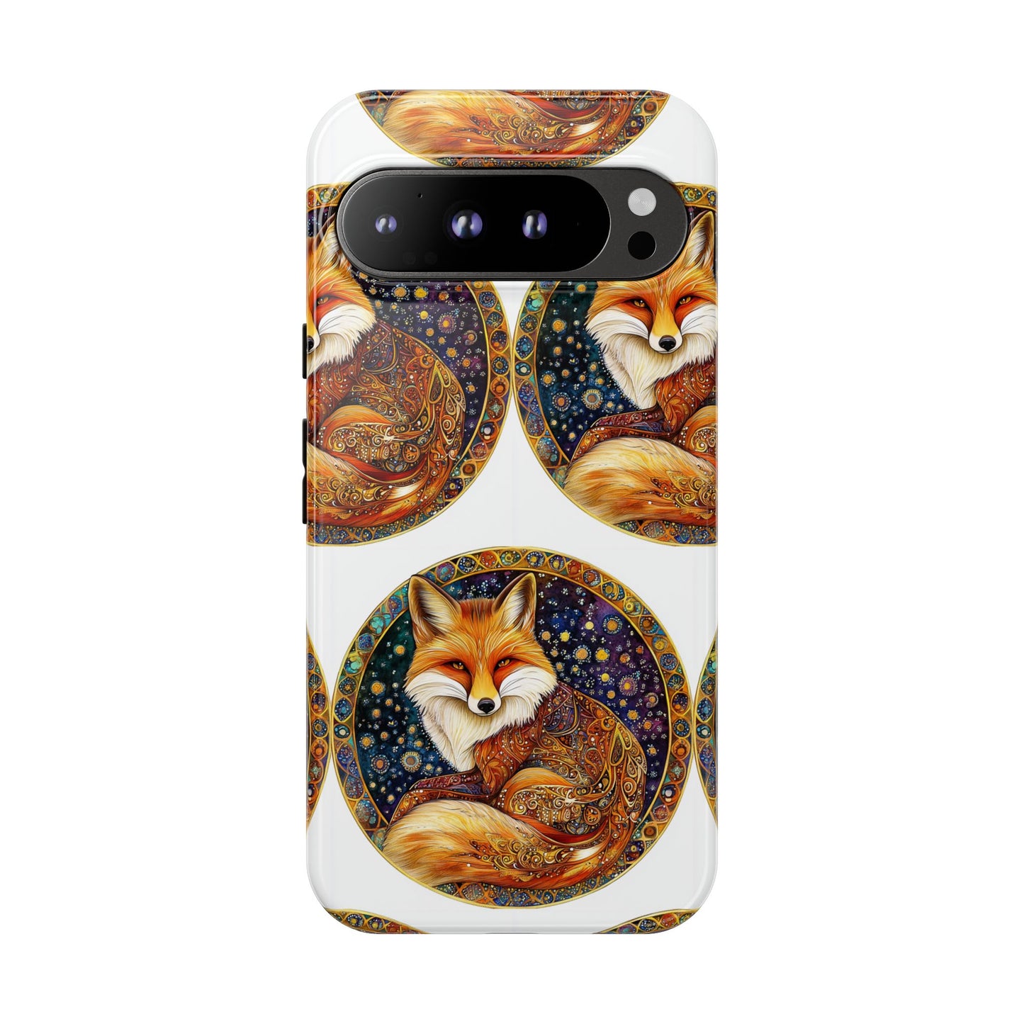 Artistic Fox Phone Case, Tough Phone Cover, Unique Gift for Animal Lovers, Stylish Tech Accessory, Nature-Inspired Decor