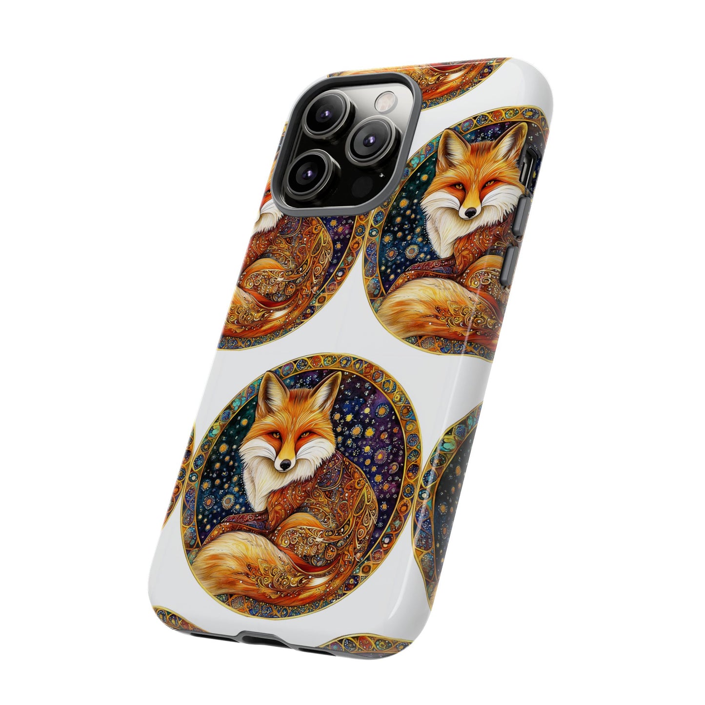 Artistic Fox Phone Case, Tough Phone Cover, Unique Gift for Animal Lovers, Stylish Tech Accessory, Nature-Inspired Decor