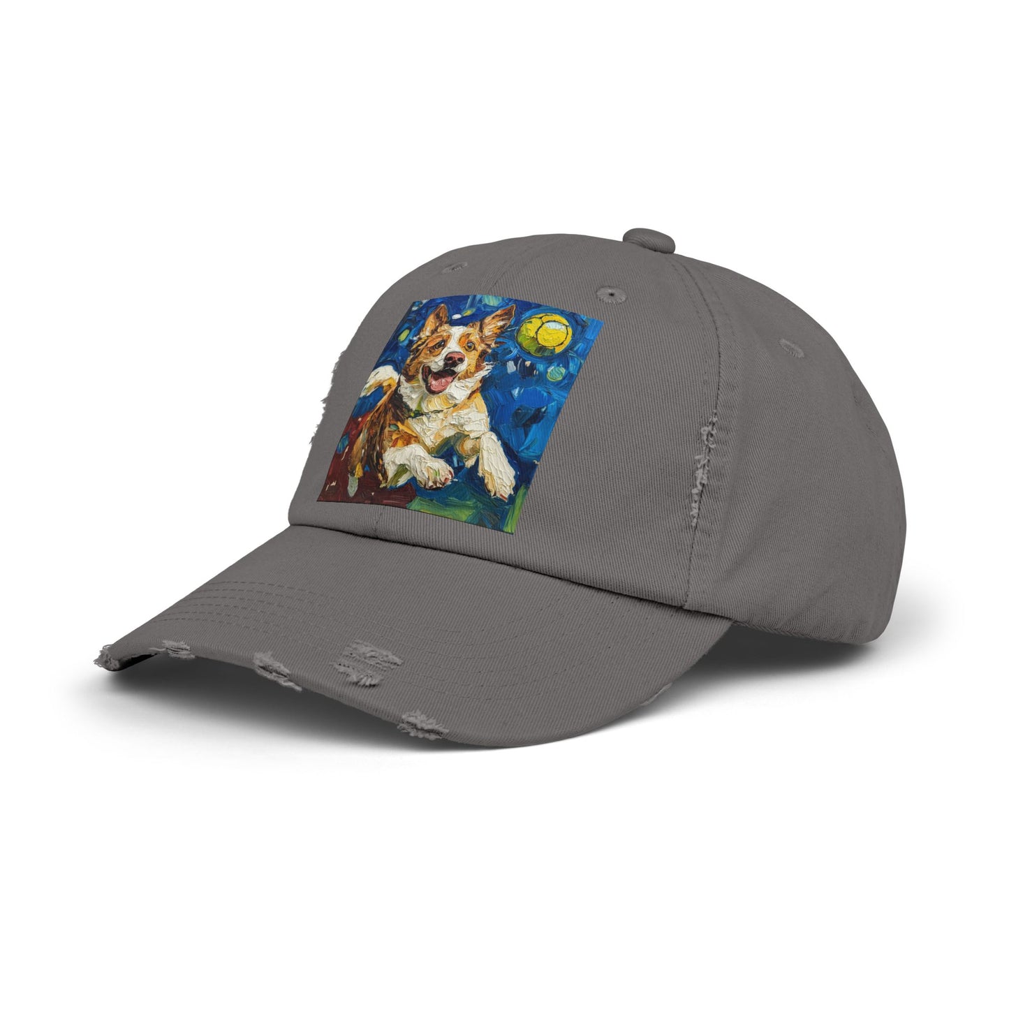 Pickleball Australian Shepherd Lovers Unisex Distressed Cap, Pet Lover Gift, Casual Hat, Unique Dog Art Cap, Birthday Gift for Dog Owners