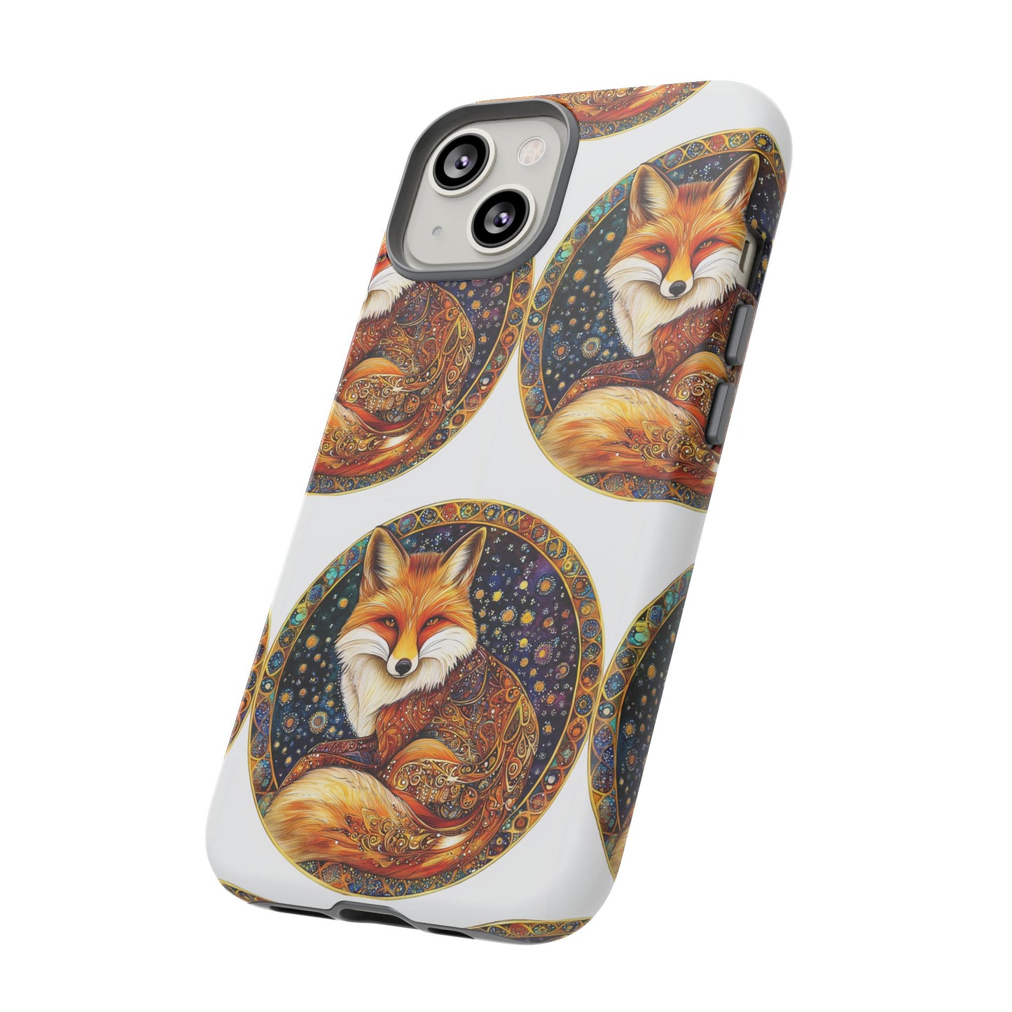 Artistic Fox Phone Case, Tough Phone Cover, Unique Gift for Animal Lovers, Stylish Tech Accessory, Nature-Inspired Decor