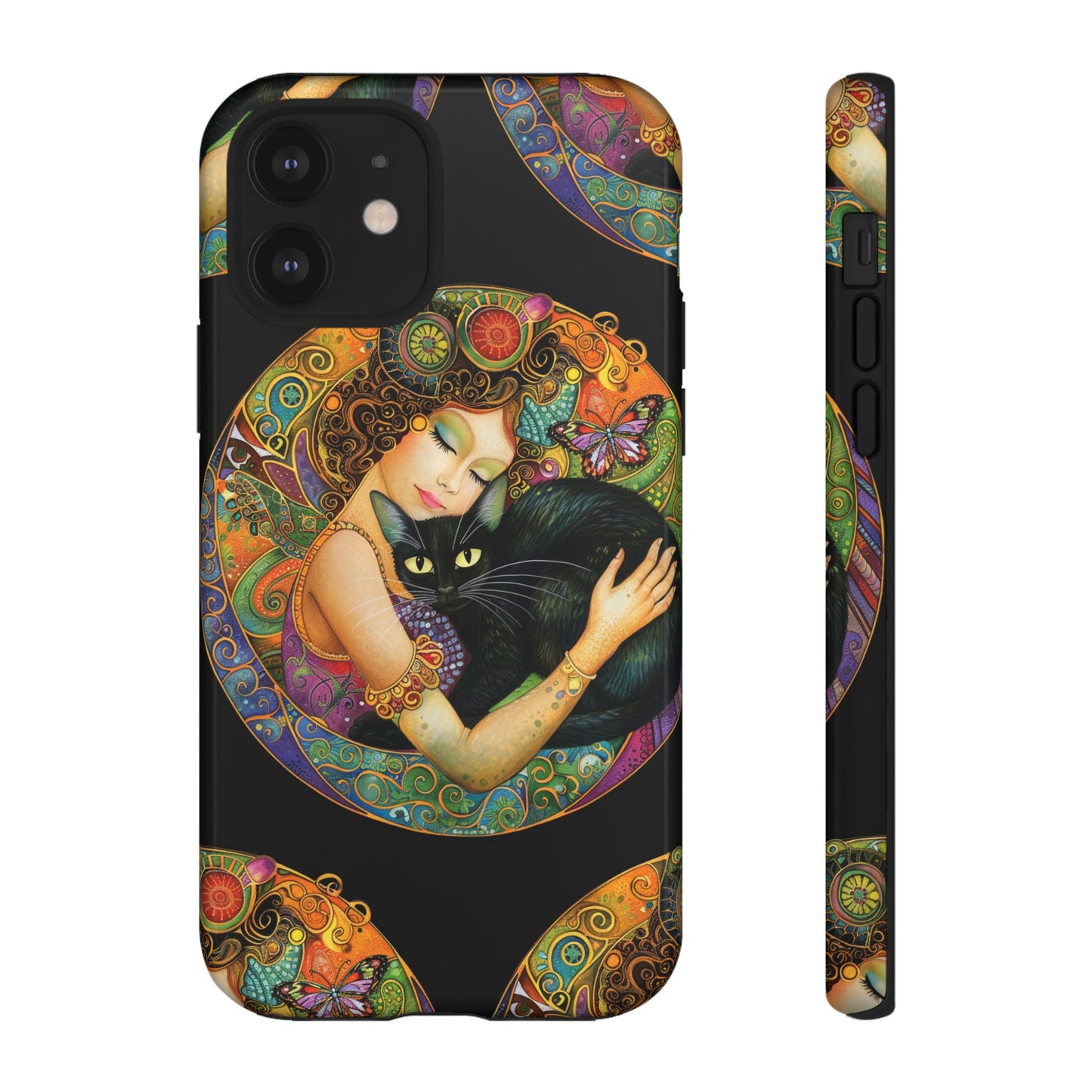 Tough Cases Phone Case, Colorful Protective Cover for Cat Lovers, Trendy Gift for Birthdays, Unique Art Phone Accessories