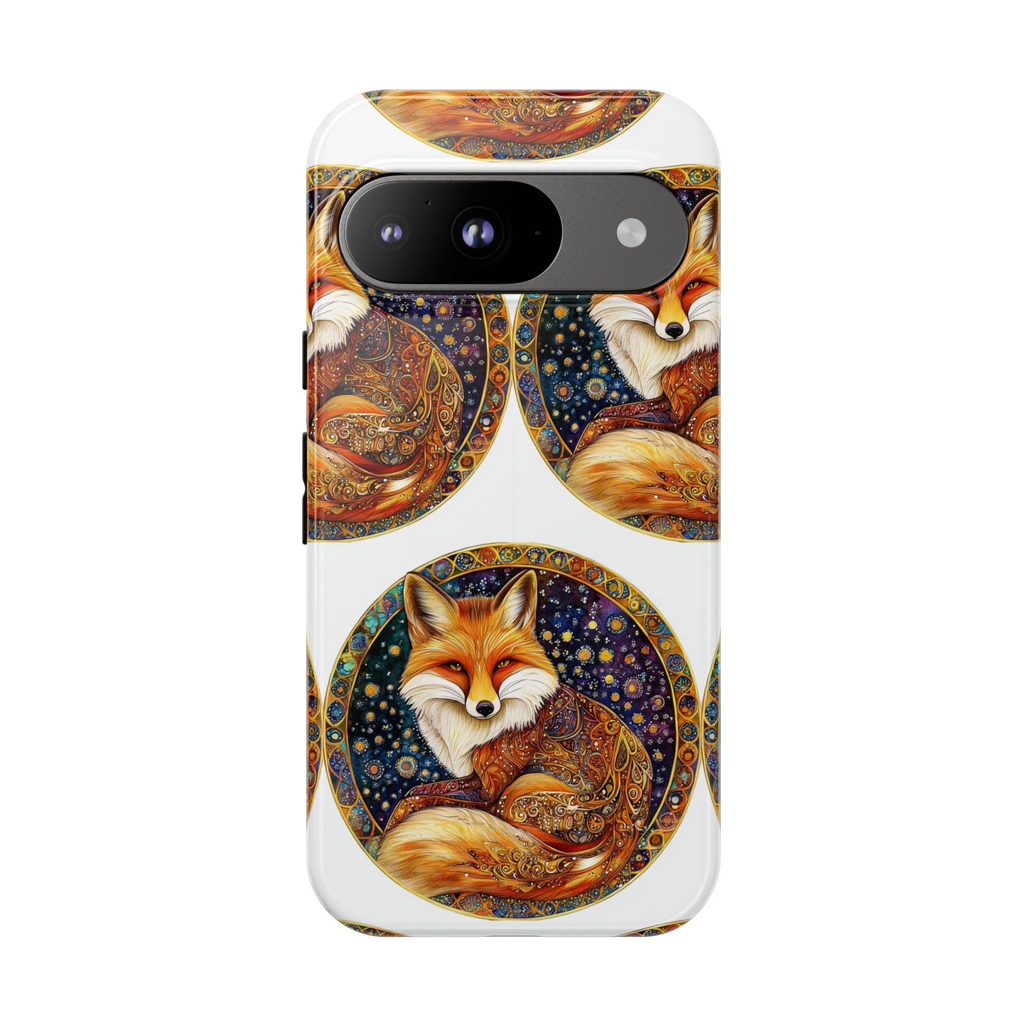 Artistic Fox Phone Case, Tough Phone Cover, Unique Gift for Animal Lovers, Stylish Tech Accessory, Nature-Inspired Decor