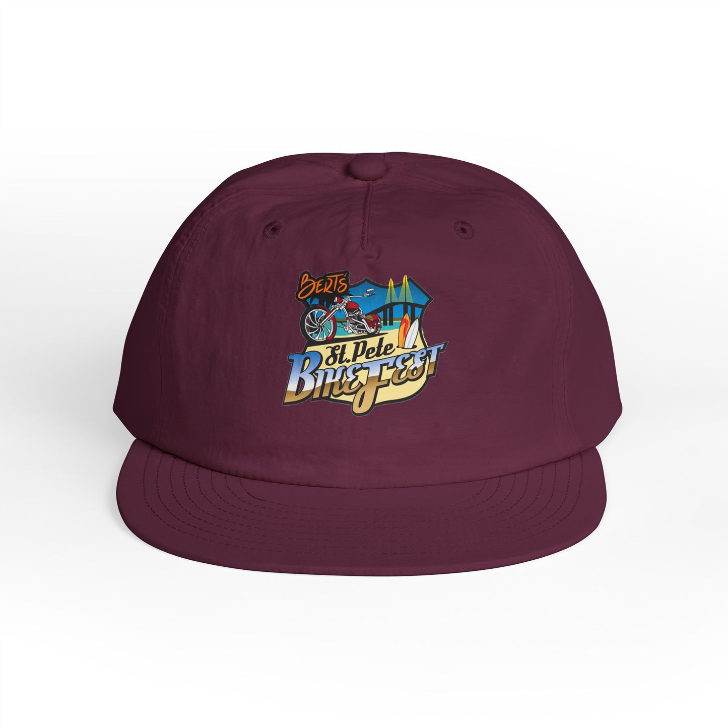 St Pete Fl Bike Fest Surf Cap for Beach Lovers | Adjustable Sun Hat | Summer Vacation Essential, Surfing Gift, Beach Party Gear, Relaxed Style, Outdoor Adventure