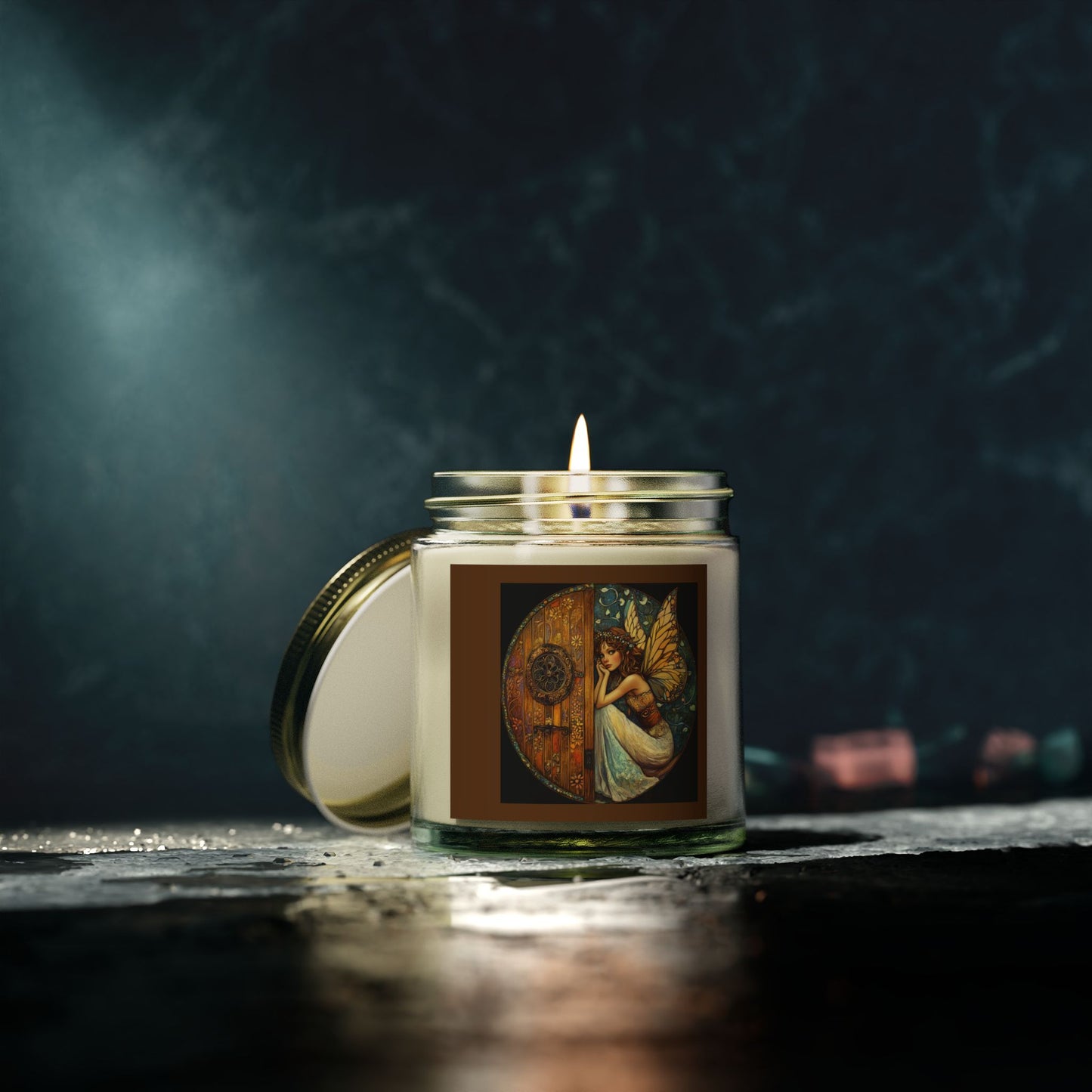 Fairy Door Scented Candle | Enchanted Home Decor, Relaxation Gift, Aromatherapy Candle, Magical Room Accent, Cozy Ambience