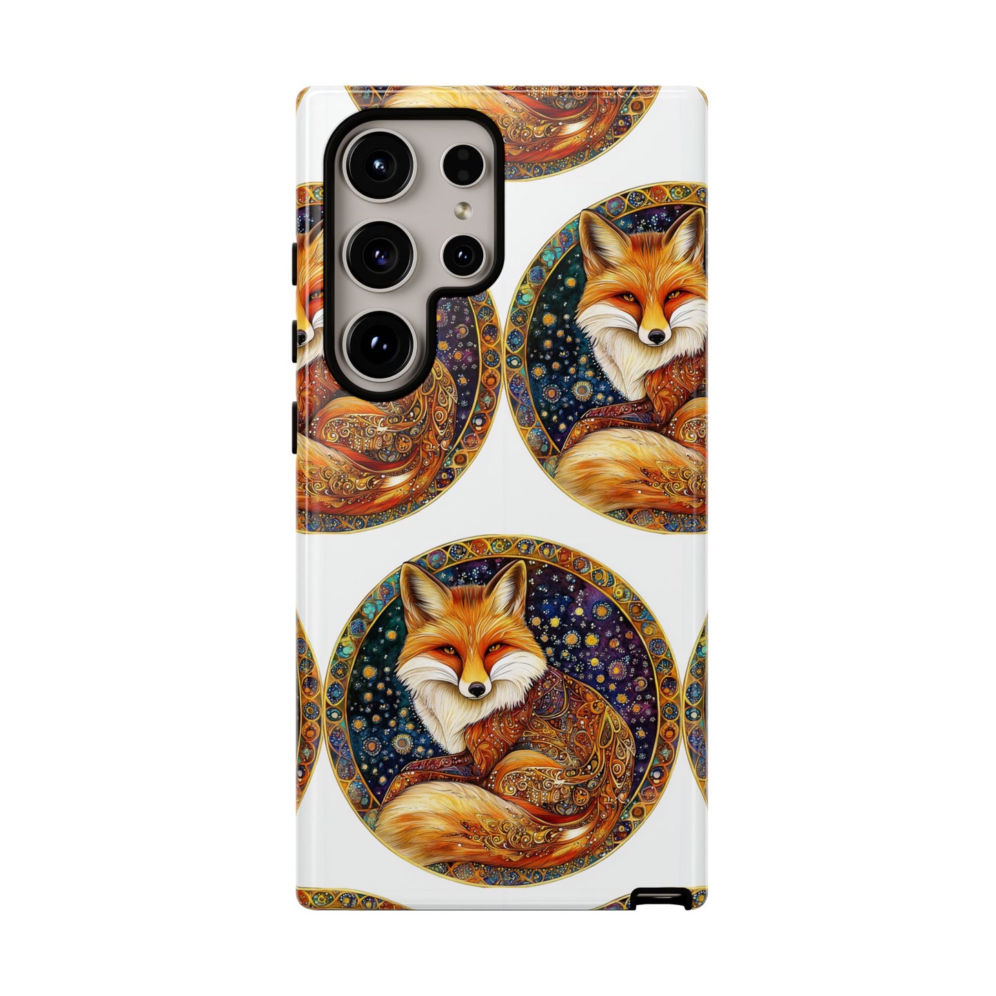 Artistic Fox Phone Case, Tough Phone Cover, Unique Gift for Animal Lovers, Stylish Tech Accessory, Nature-Inspired Decor